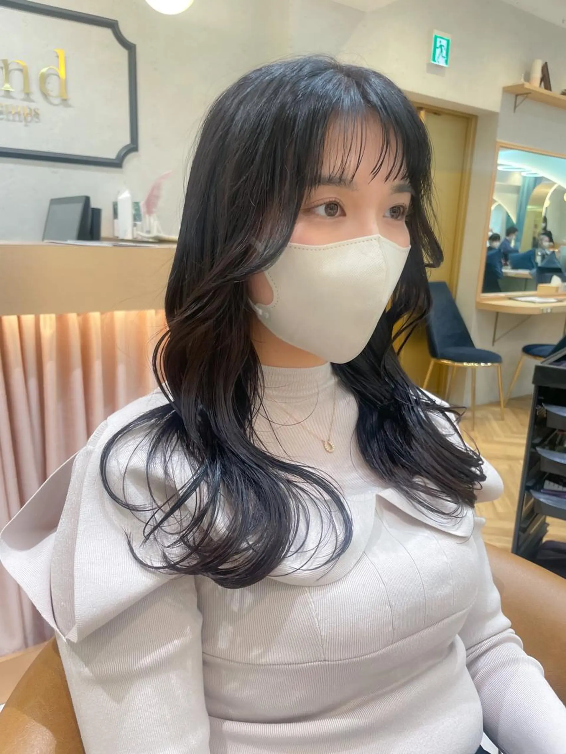 ロング カット ヘアカラー トリートメント 産休中2026.4月 復帰予定/野崎華代のヘアスタイル