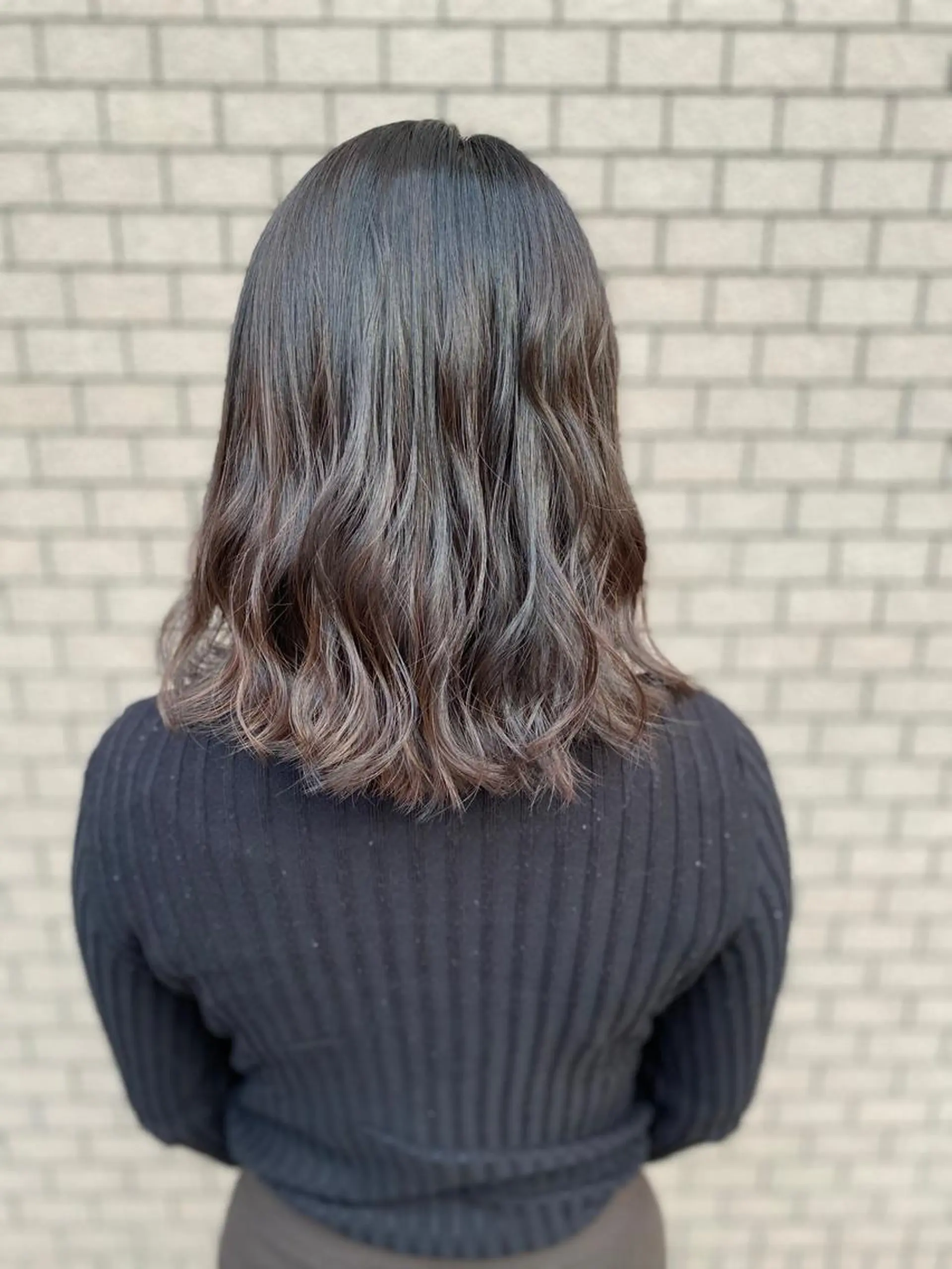 ミディアム カラー 岡本 拓朗のヘアスタイル