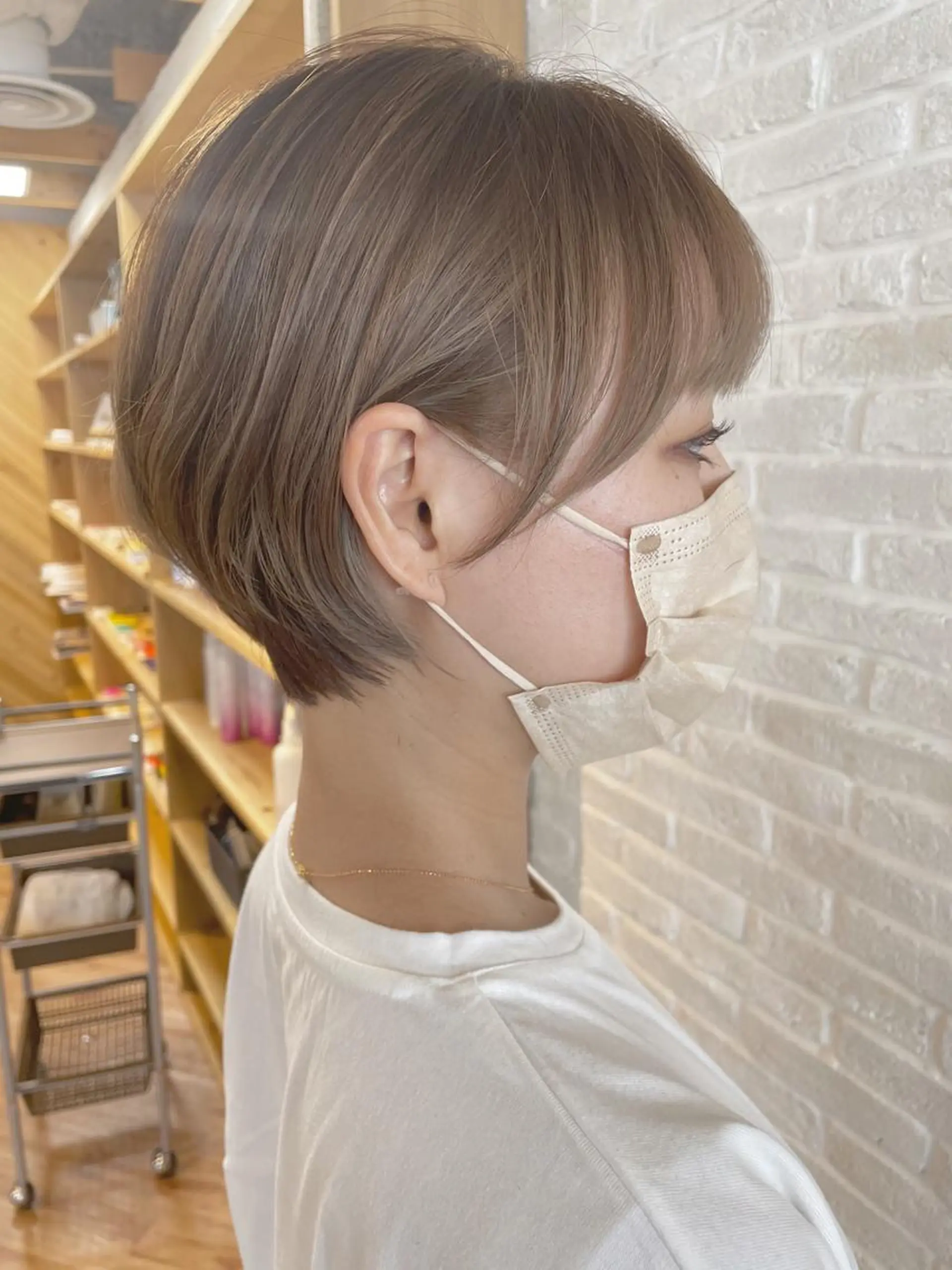 ショート カラー hair salon Ranun髪質改善のヘアスタイル