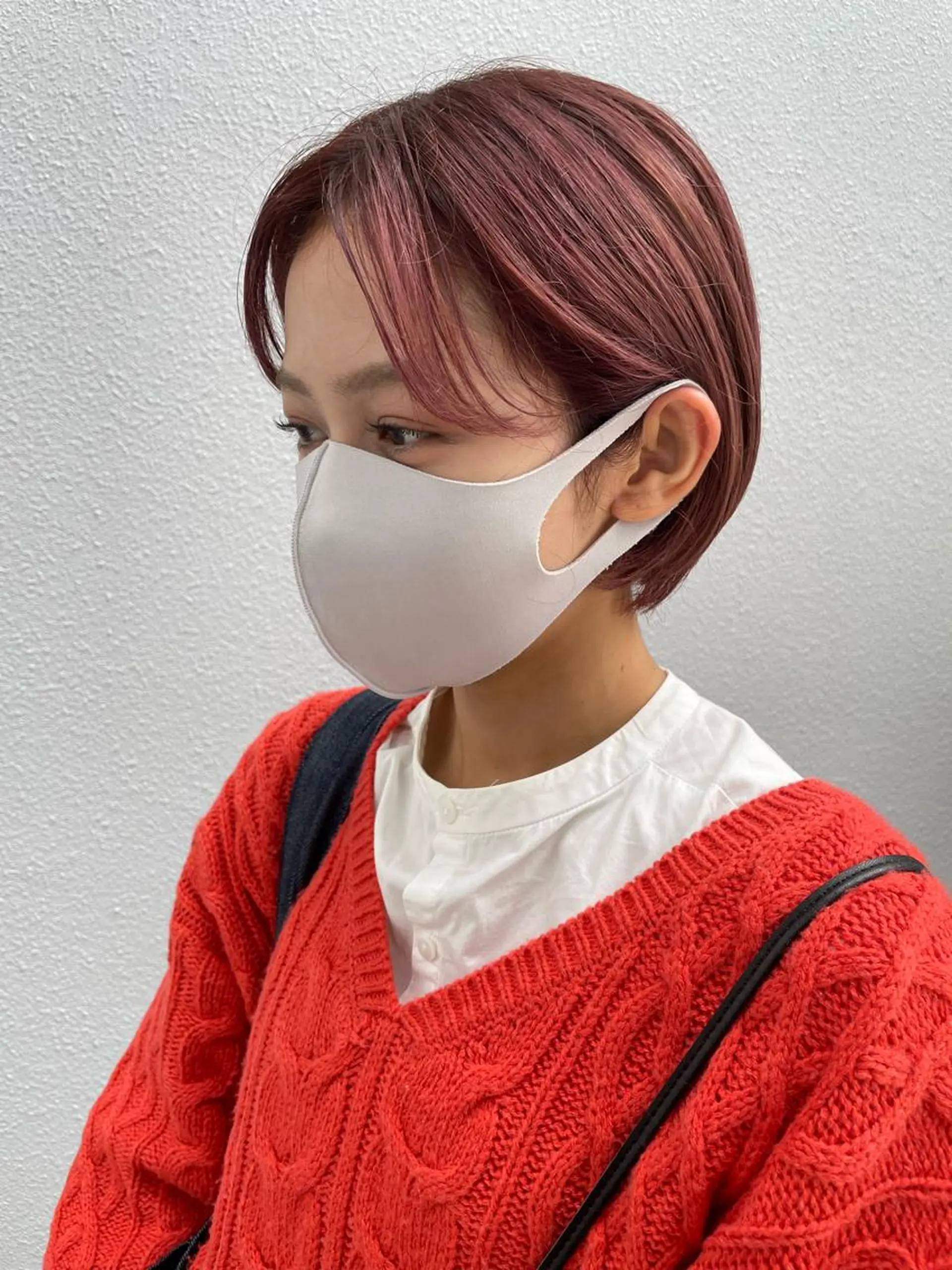 ショート 切りっぱなしボブ ショートボブ 丸みショート ミストバング ボブ カット ヘアカラー トリートメント C’LD hair  produce /シールドヘア所属・モテ髪/ボブ/ショー ト/アダチフウトのヘアスタイル