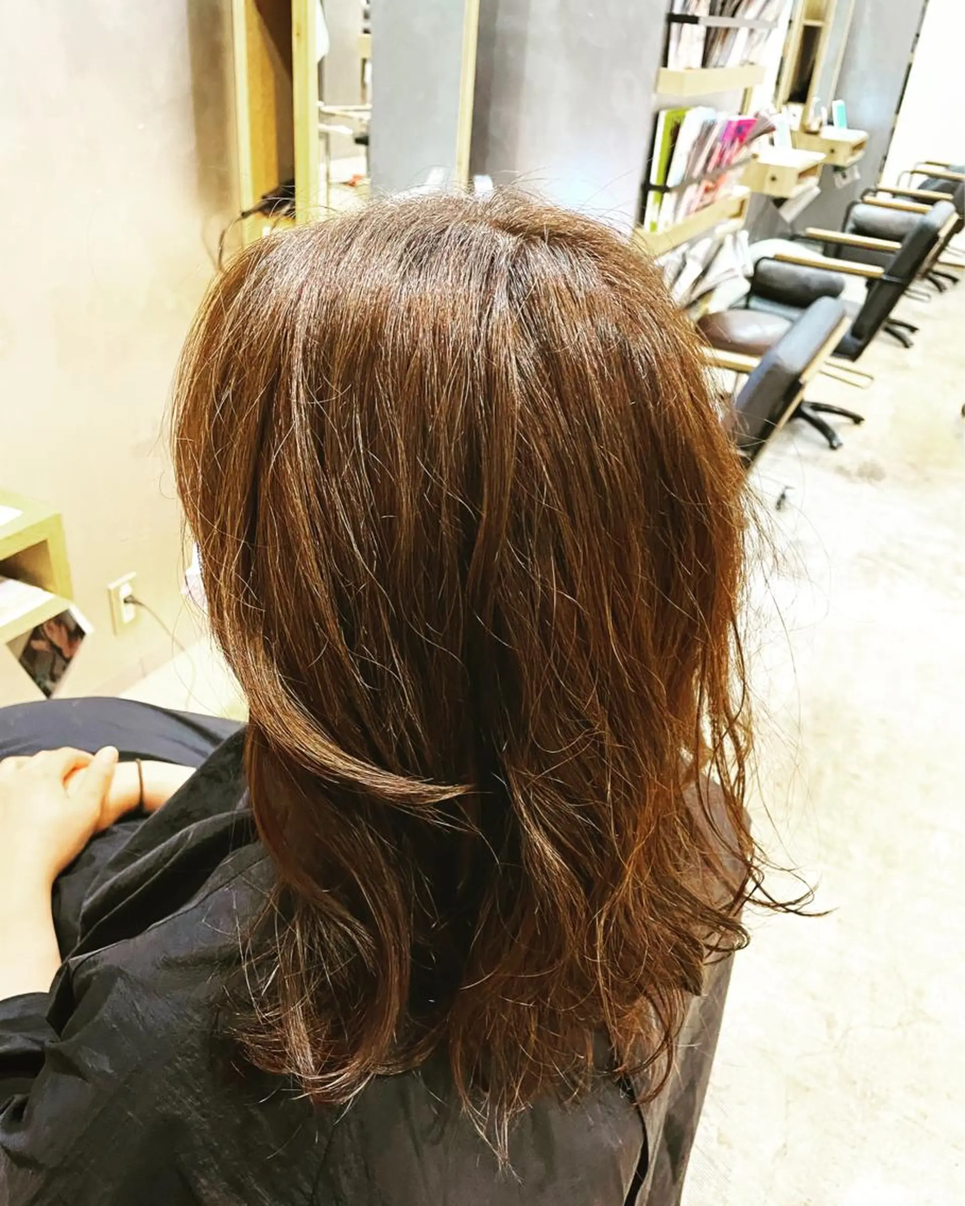 セミロング 上村 颯のヘアスタイル