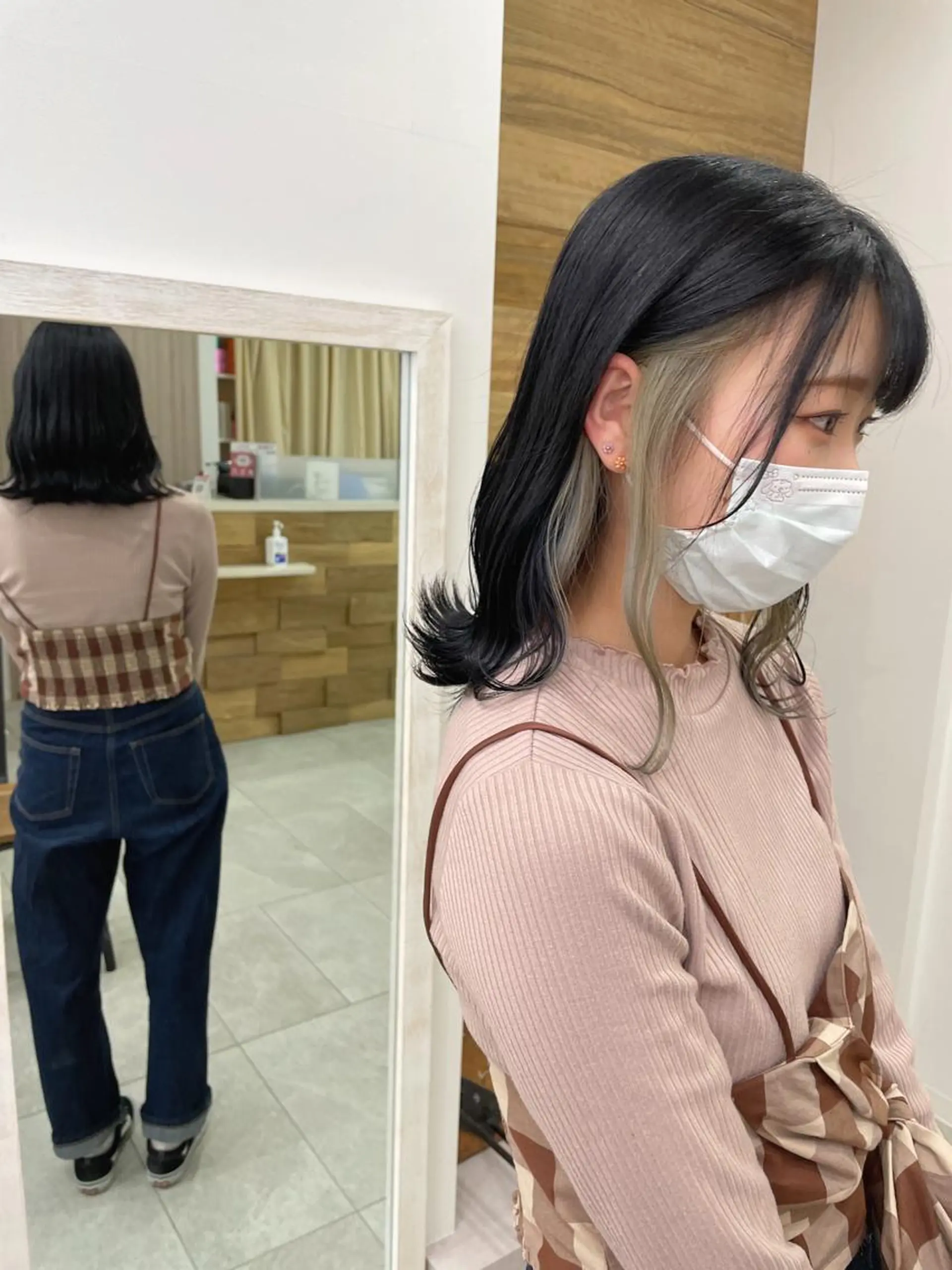 ミディアム カラー 飯塚 青空のヘアスタイル