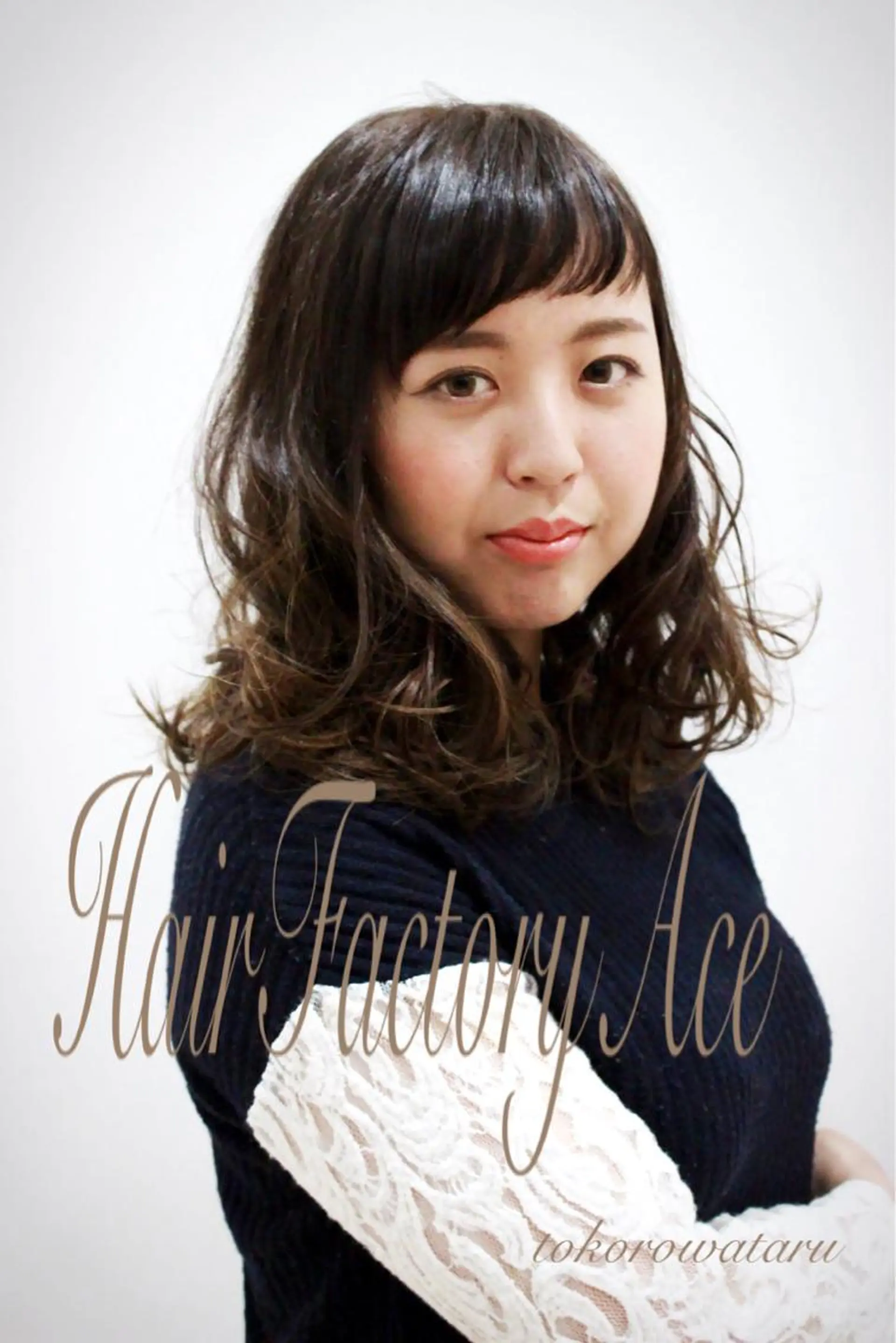 ミディアム 所渉/韓国レイヤー /ウルフカットのヘアスタイル