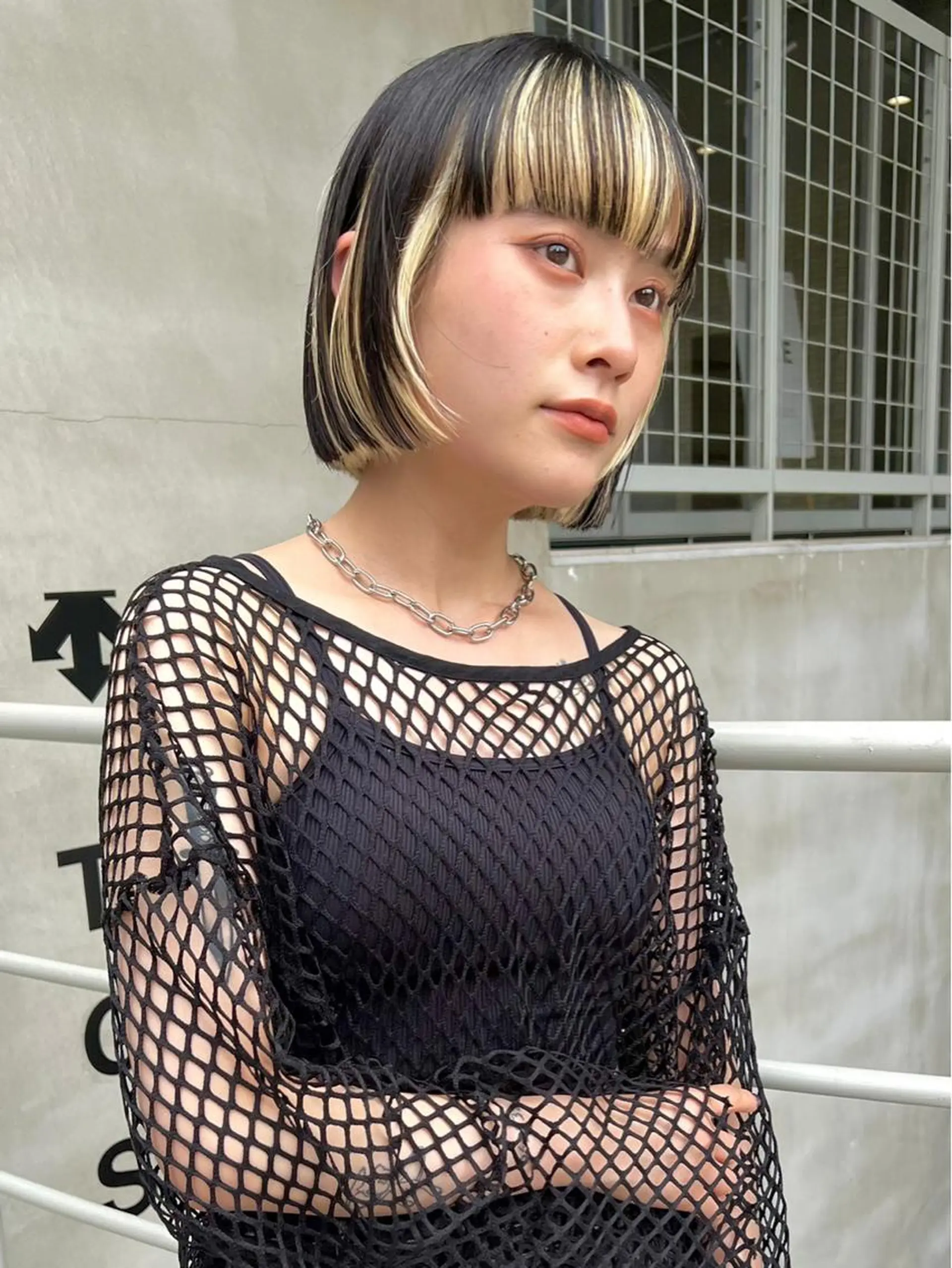 ショート カラー 退色まで透明感ある ダブルカラー/リクのヘアスタイル