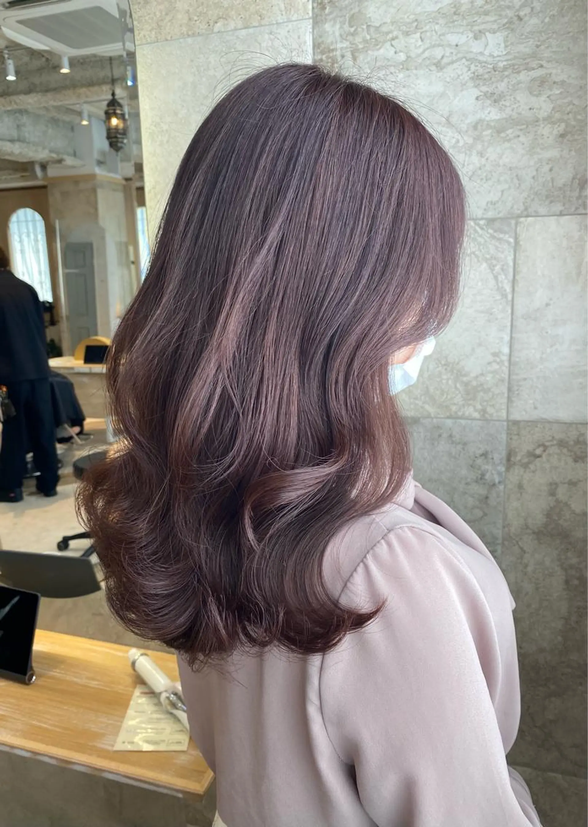 カラー sakura/韓国 ガーリー/ワンホンのヘアスタイル