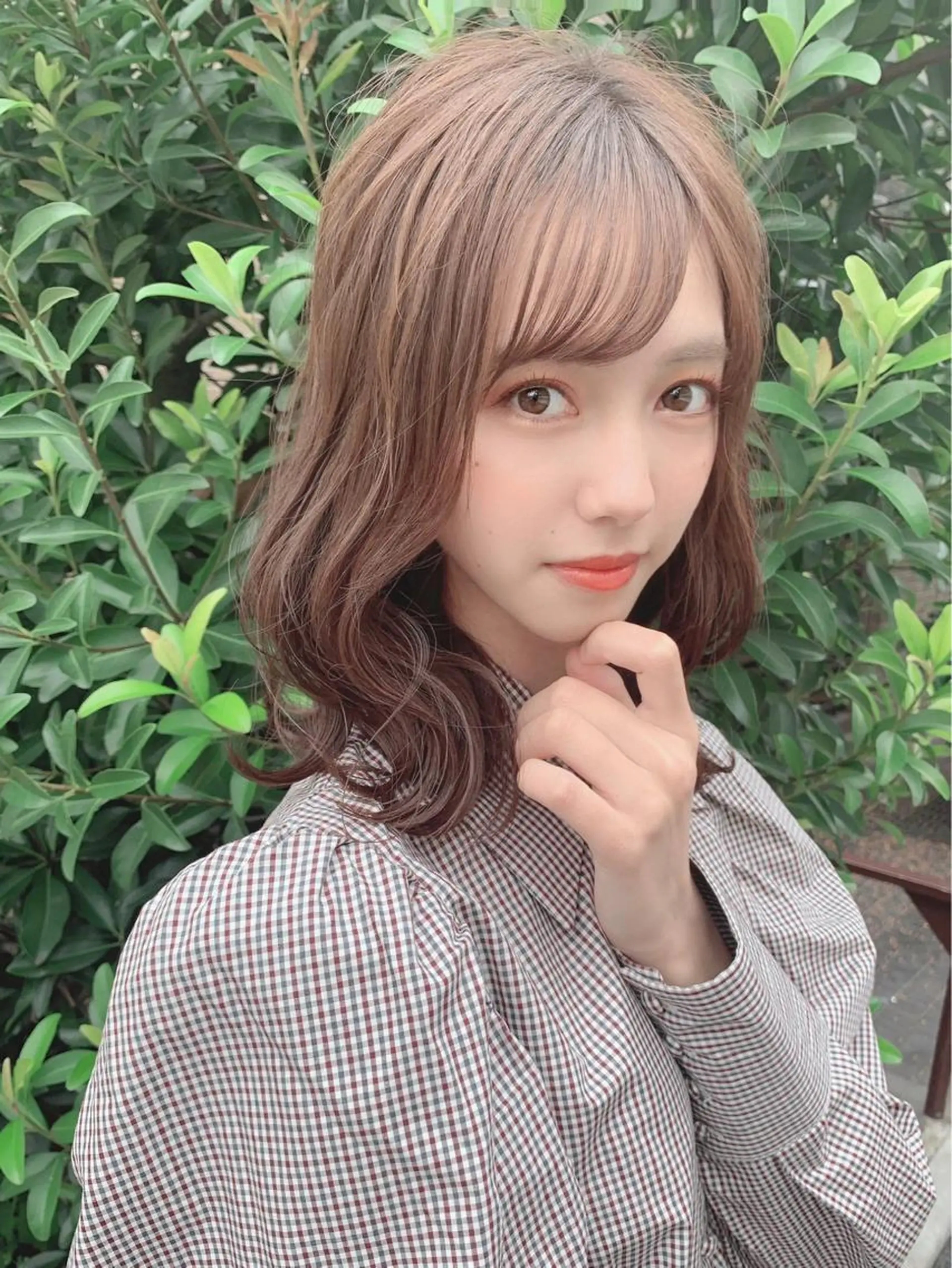 ミディアム カラー パーマ 【公式】amble luxe池袋東口🩷のヘアスタイル