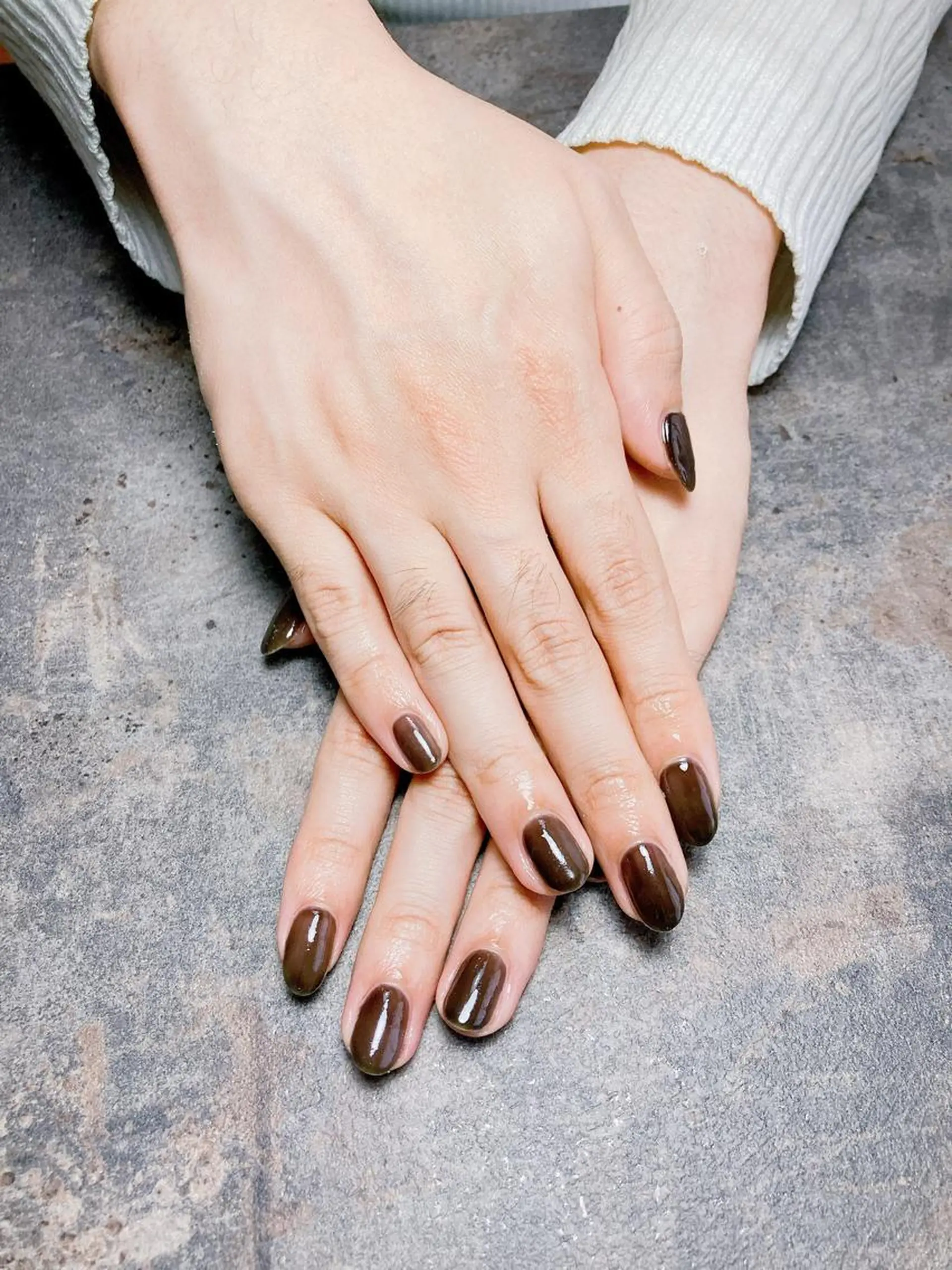 メンズ ネイル クリアネイル ワンカラーネイル ハンドネイル Nail Salon liber所属・NailSalon liberのネイルデザイン