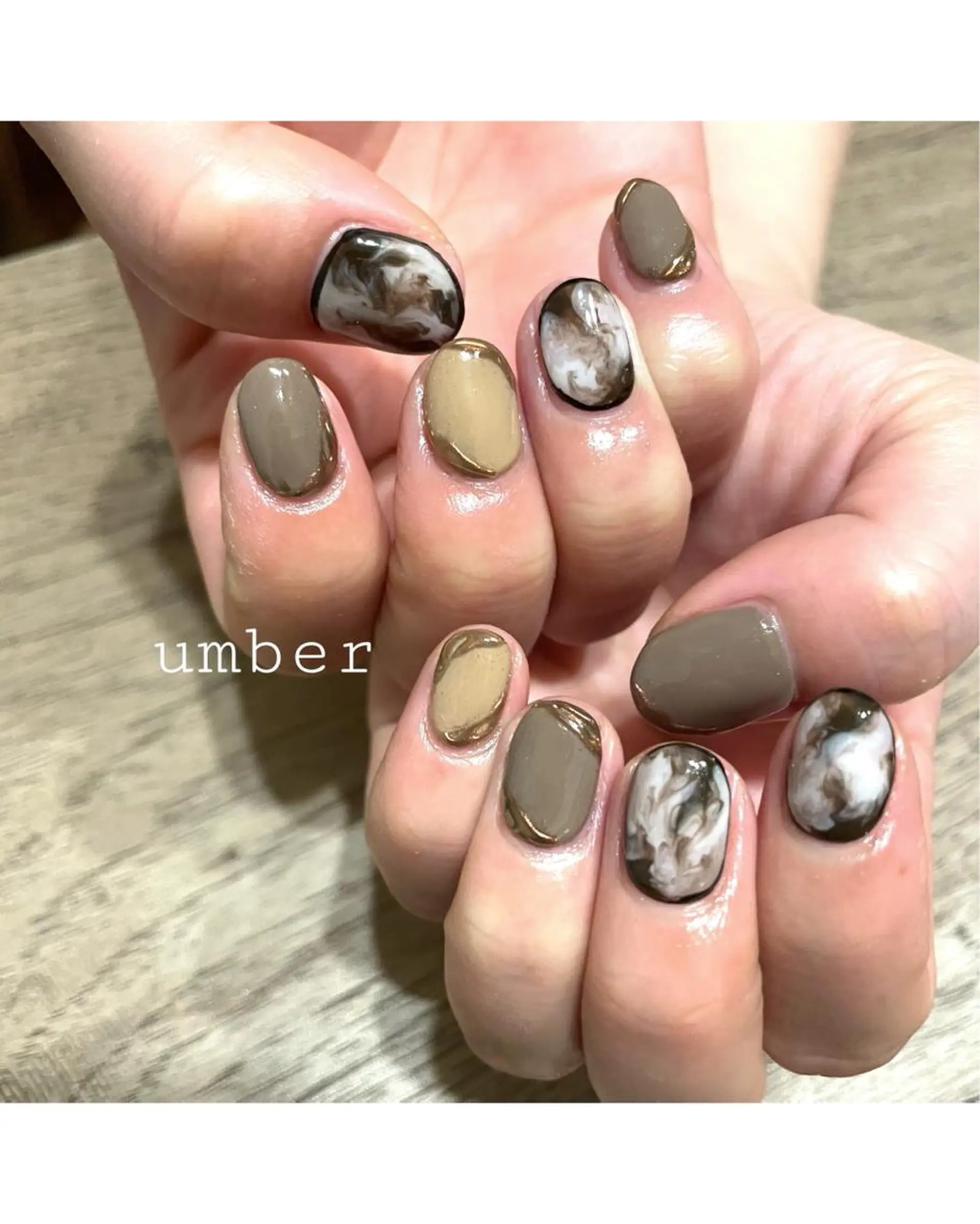 ネイル クリアネイル フットネイル フレンチネイル マグネットネイル メンズネイル ハンドネイル umber 三茶1分のネイルデザイン