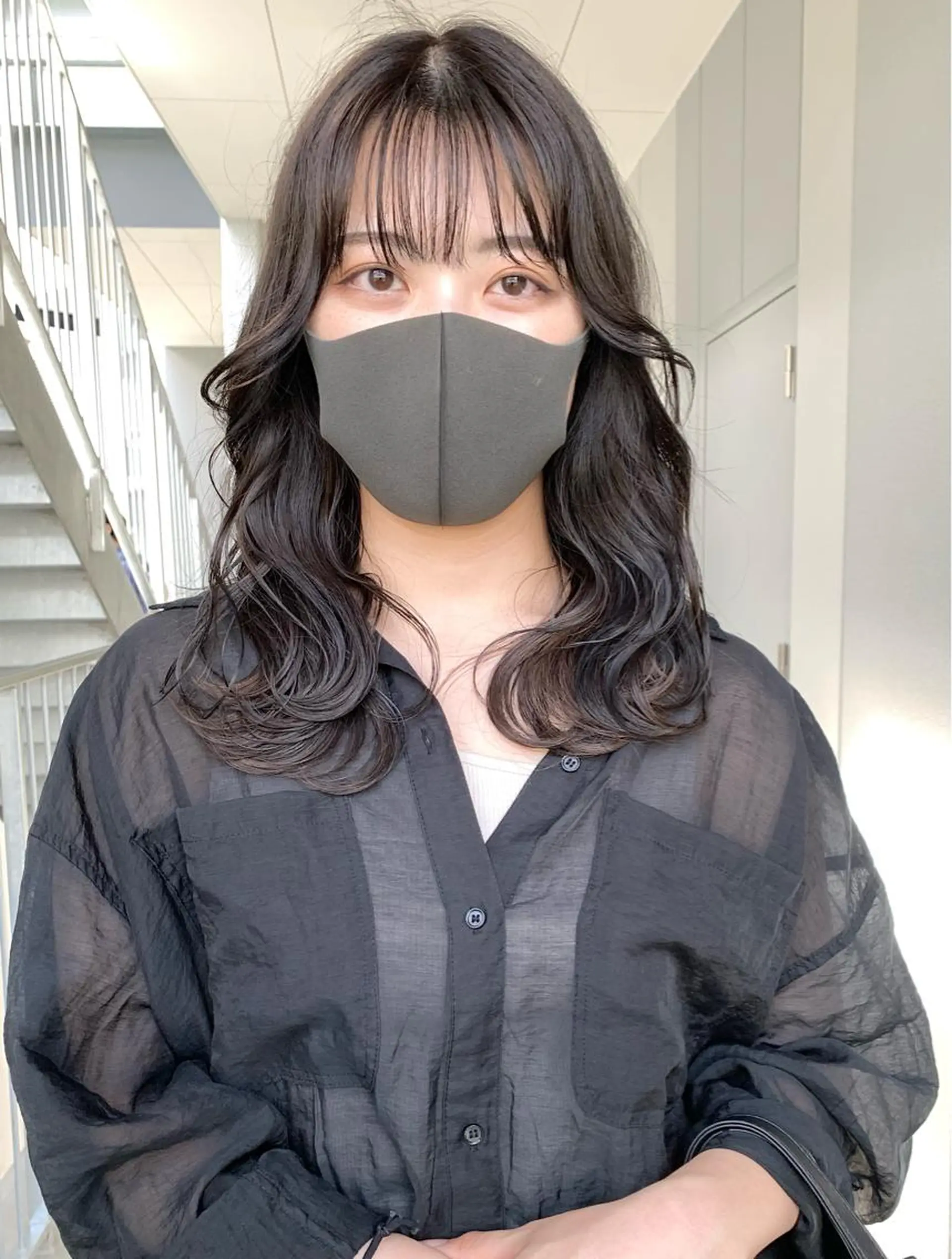 ロング カラー エギョモリ カット ヘアカラー 樫原裕二 /柔らかいカラーのヘアスタイル