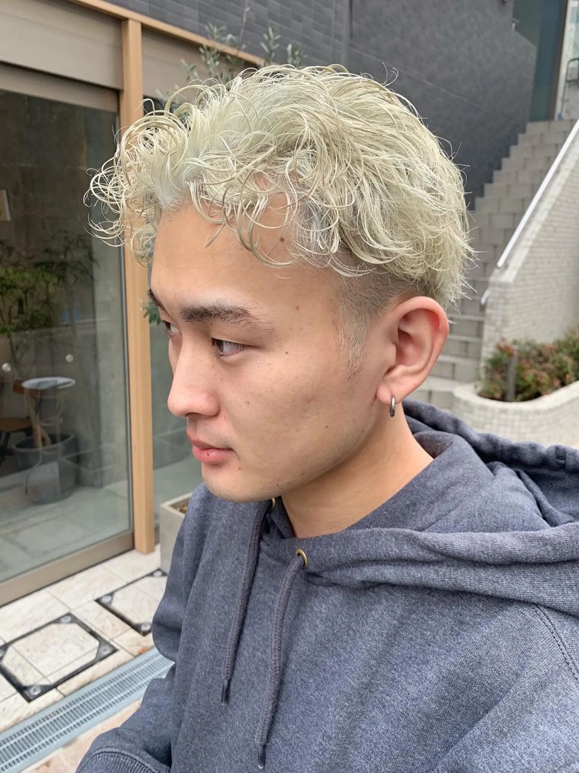 ショート ハイトーンNo.1✨ パーマ✨イマイタツヤのヘアスタイル