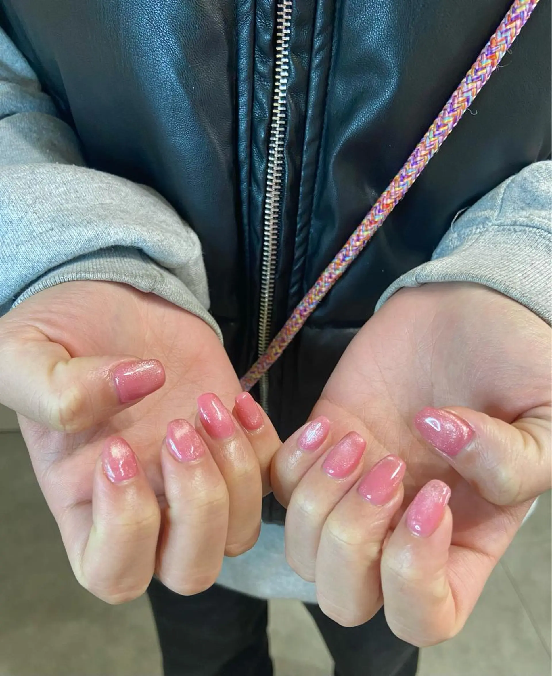 ネイル マグネットネイル ワンカラーネイル ピンク salon de oct.のネイルデザイン