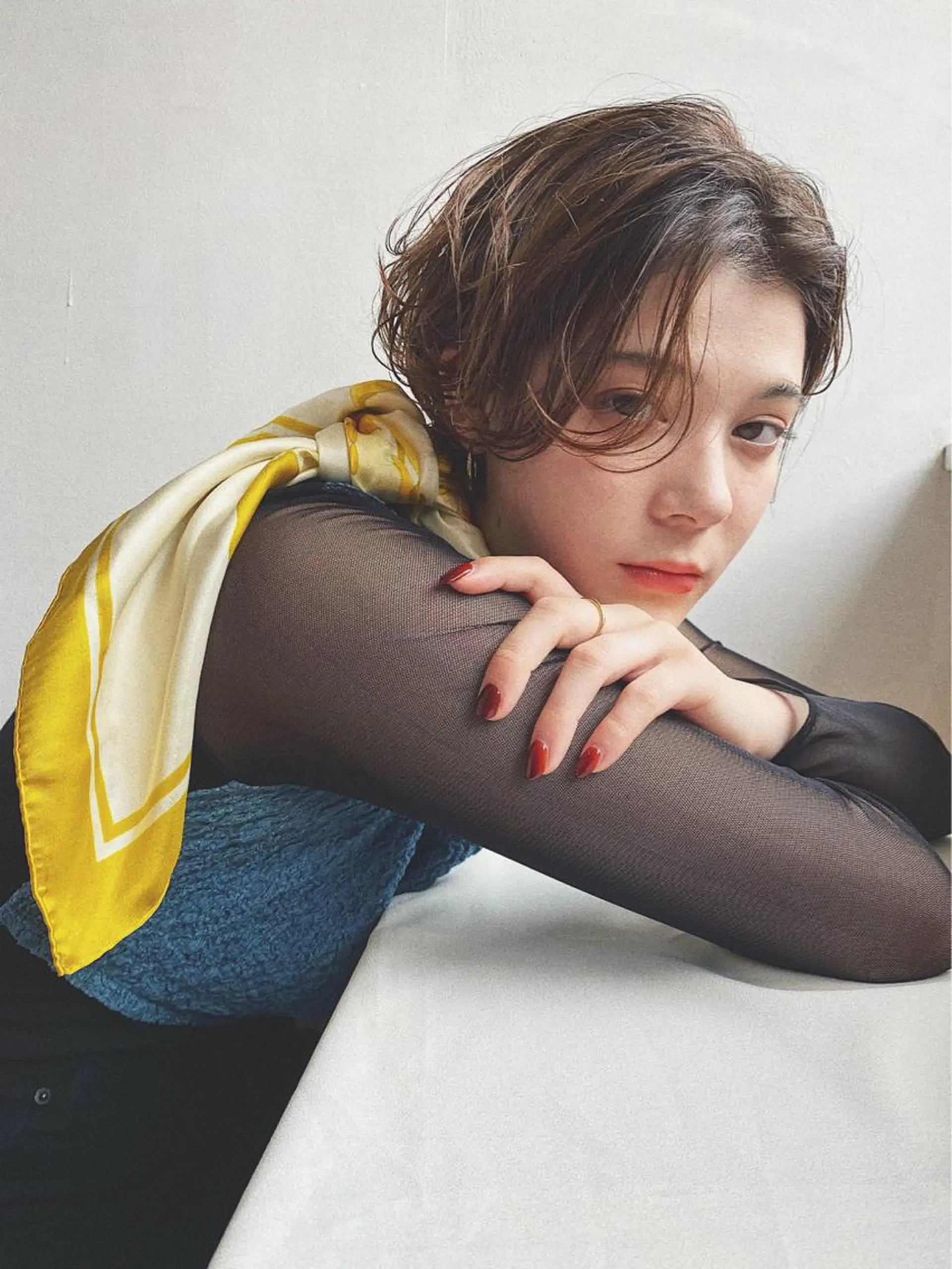 ショート カラー レイヤー/パーマ /ウルフ/nabeのヘアスタイル