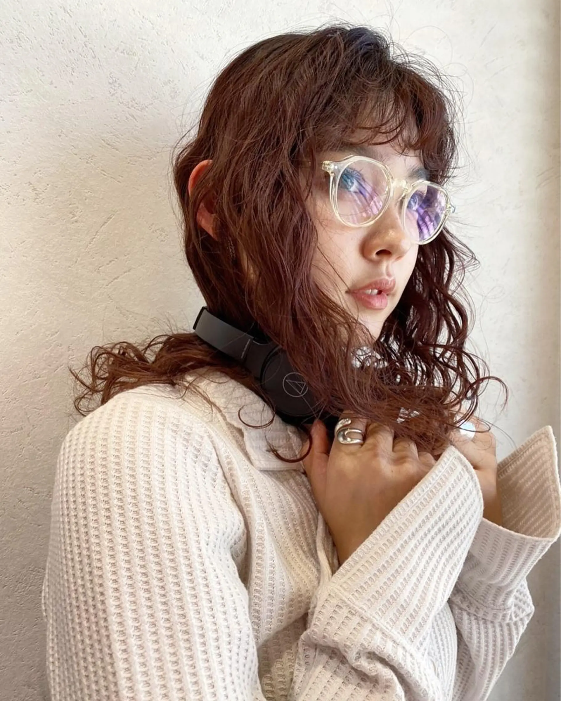 セミロング パーマ ヘアアレンジ セミロングパーマ パーマ指名No1 /namiのヘアスタイル