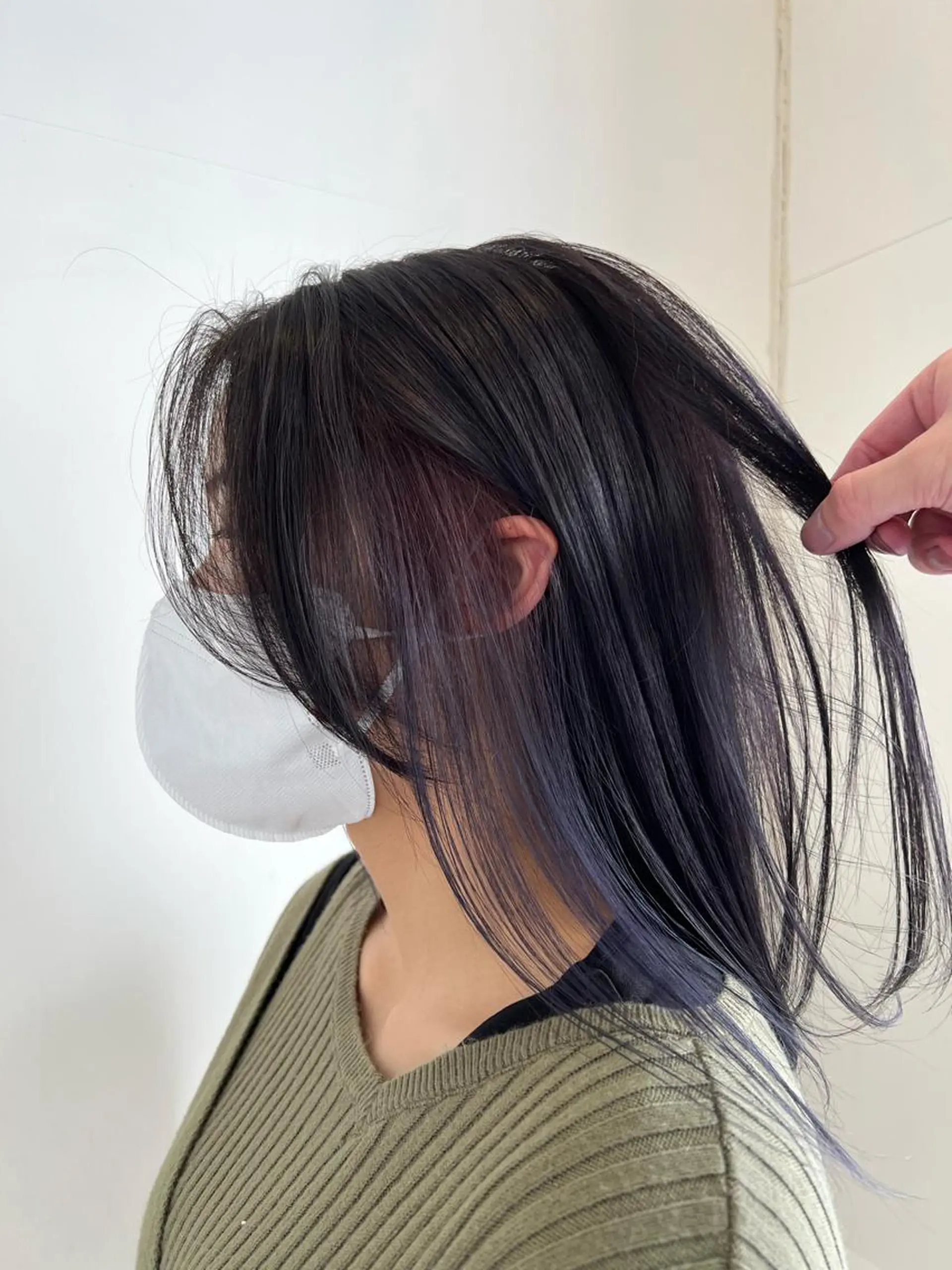 ミディアム カラー ブリーチ パープルカラー 🔶似合わせセンター パート/ヤス🔶のヘアスタイル