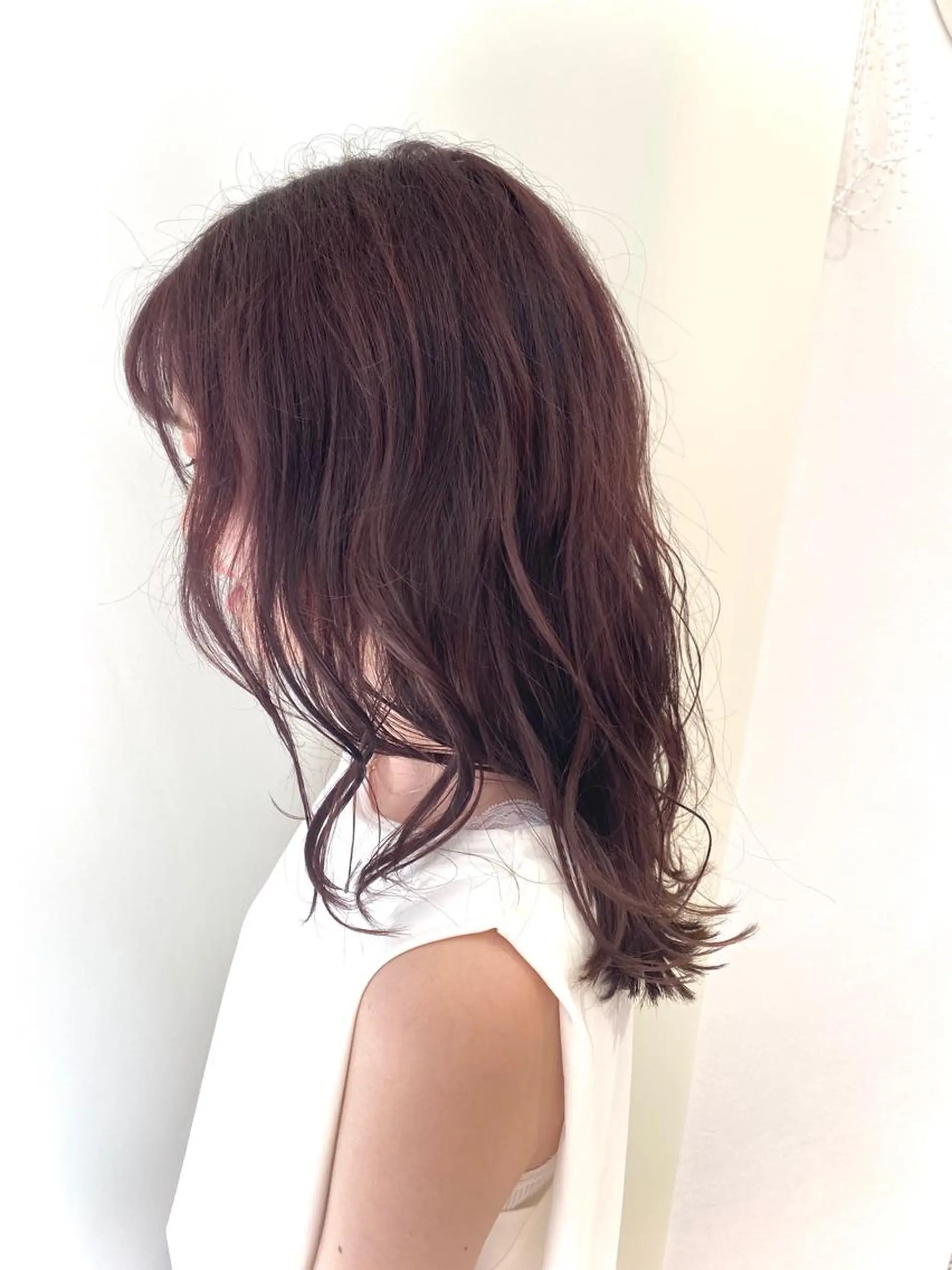 セミロング カラー イルミナカラー ピンクカラー カット ヘアカラー トリートメント Kazu .Kのヘアスタイル