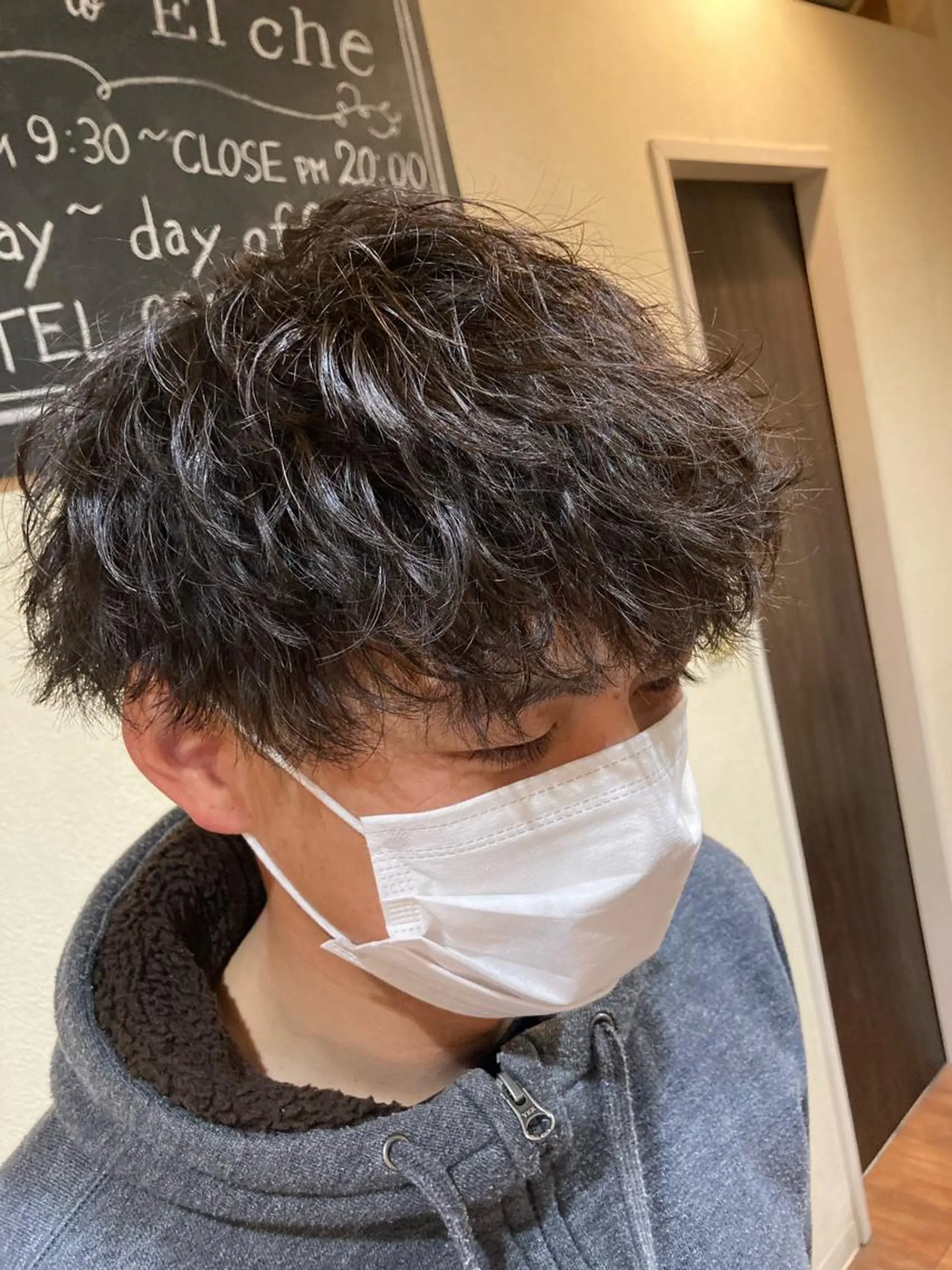 ミディアム パーマ メンズ ミディアムパーマ メンズパーマ パーマが得意な【最高 悠斗】のヘアスタイル