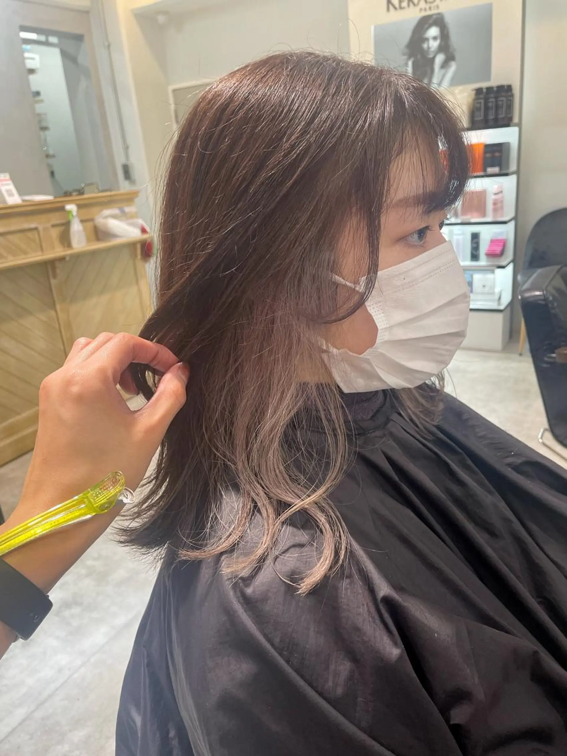 ミディアム カラー 田中大星 /ボブ 縮毛矯正のヘアスタイル