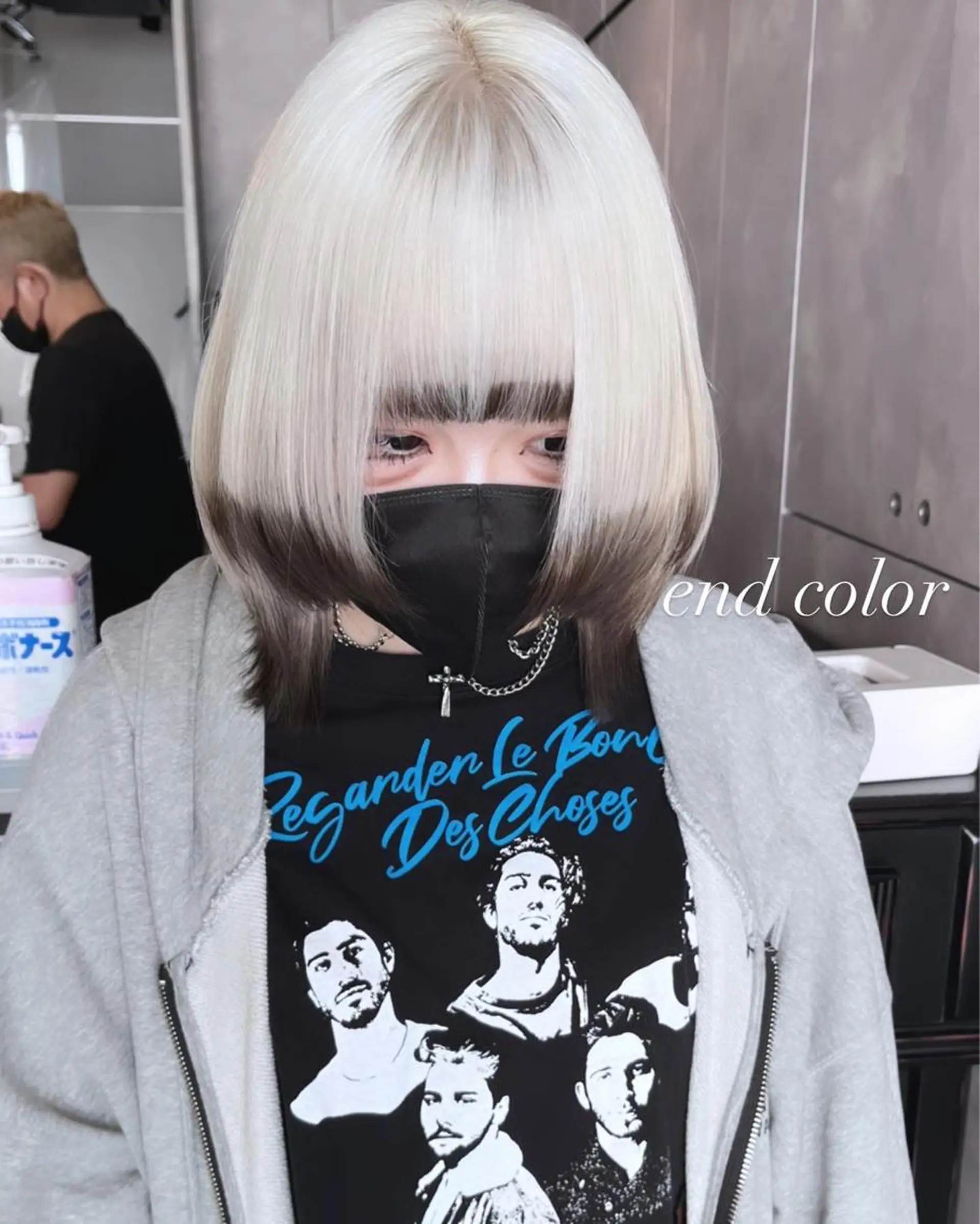 ミディアム カラー カット ヘアカラー トリートメント ヘアセット 💜ハイトーン💛 マジカルかいちゃんのヘアスタイル