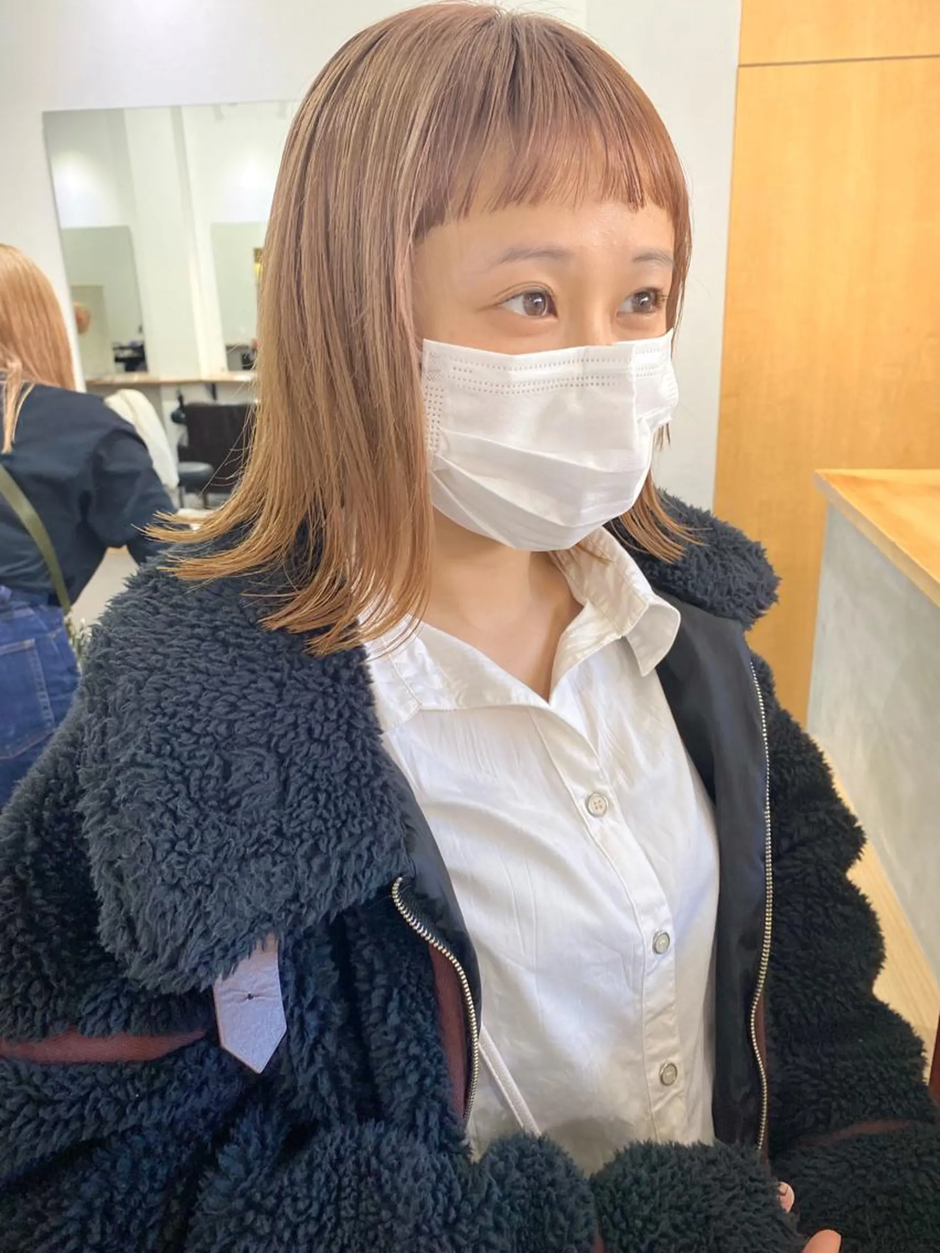 ミディアム ヘアカラー トリートメント 森貴裕/ベージュ/ パーマ/オリーブのヘアスタイル