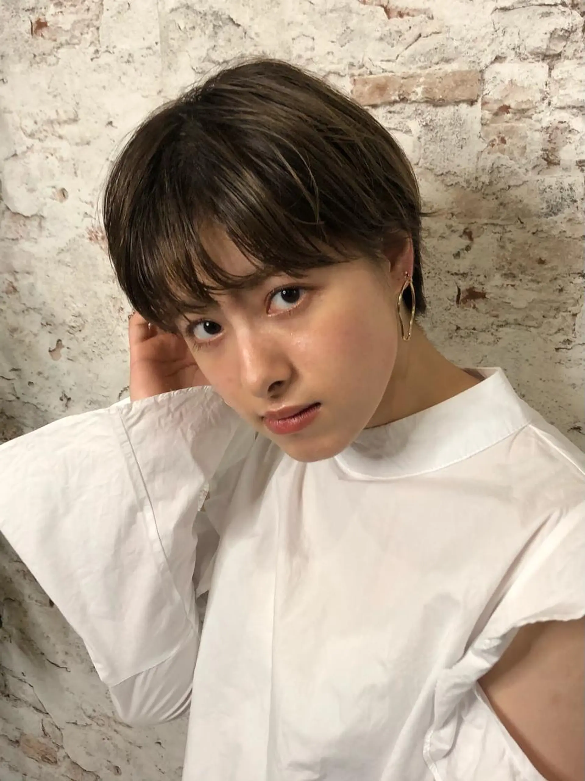 ショート パーソナルカラー 藤本夢のヘアスタイル