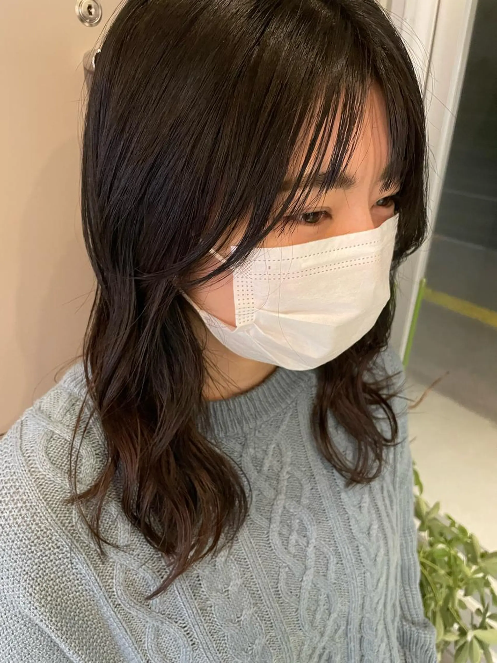 ミディアム 切りっぱなしボブ ショートボブ ミディアムパーマ ミストバング ボブ カット ヘアカラー トリートメント C’LD hair  produce /シールドヘア所属・モテ髪/ボブ/ショー ト/アダチフウトのヘアスタイル