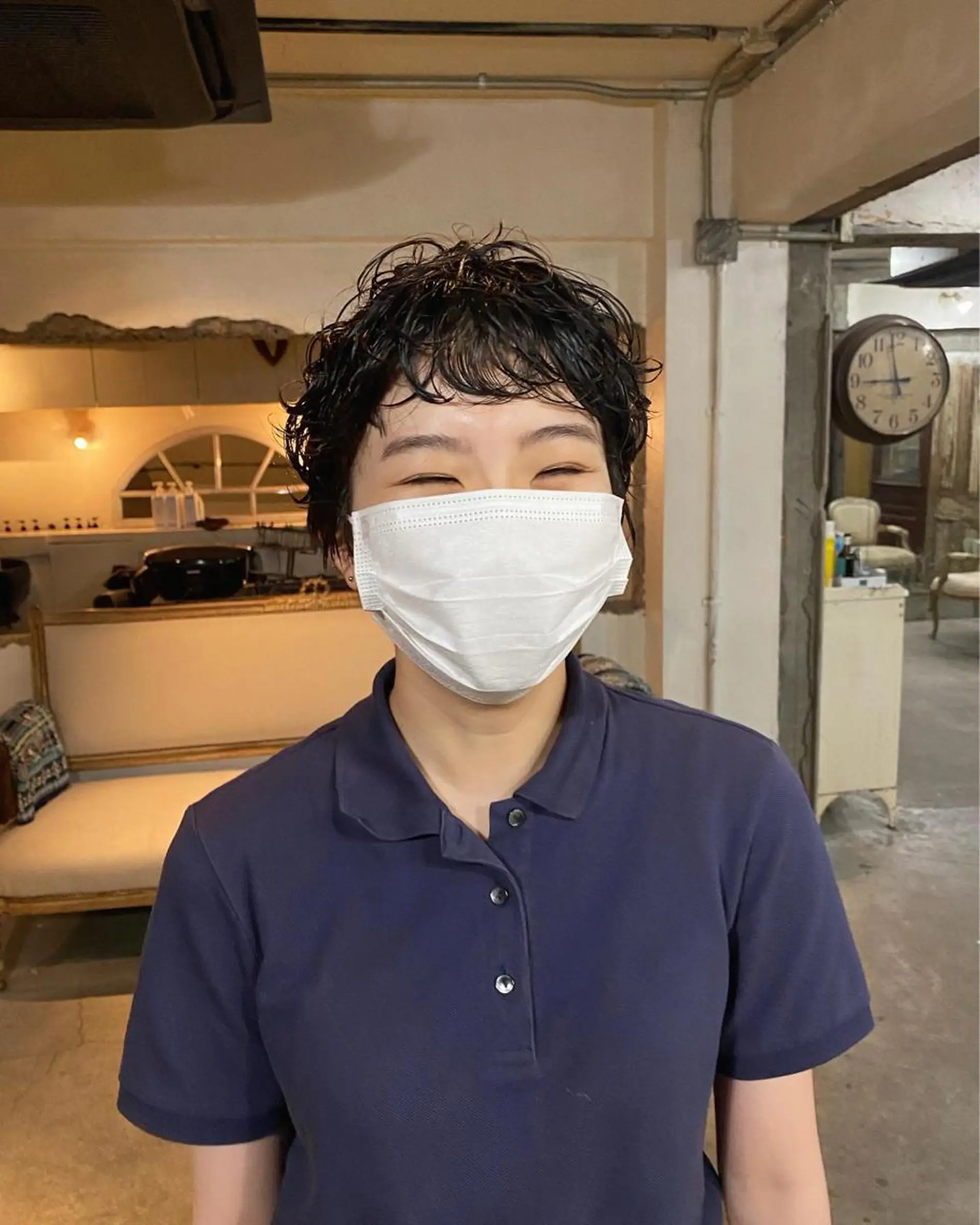 ショート パーマ お任せヘア☘️☘️ 及川渚のヘアスタイル