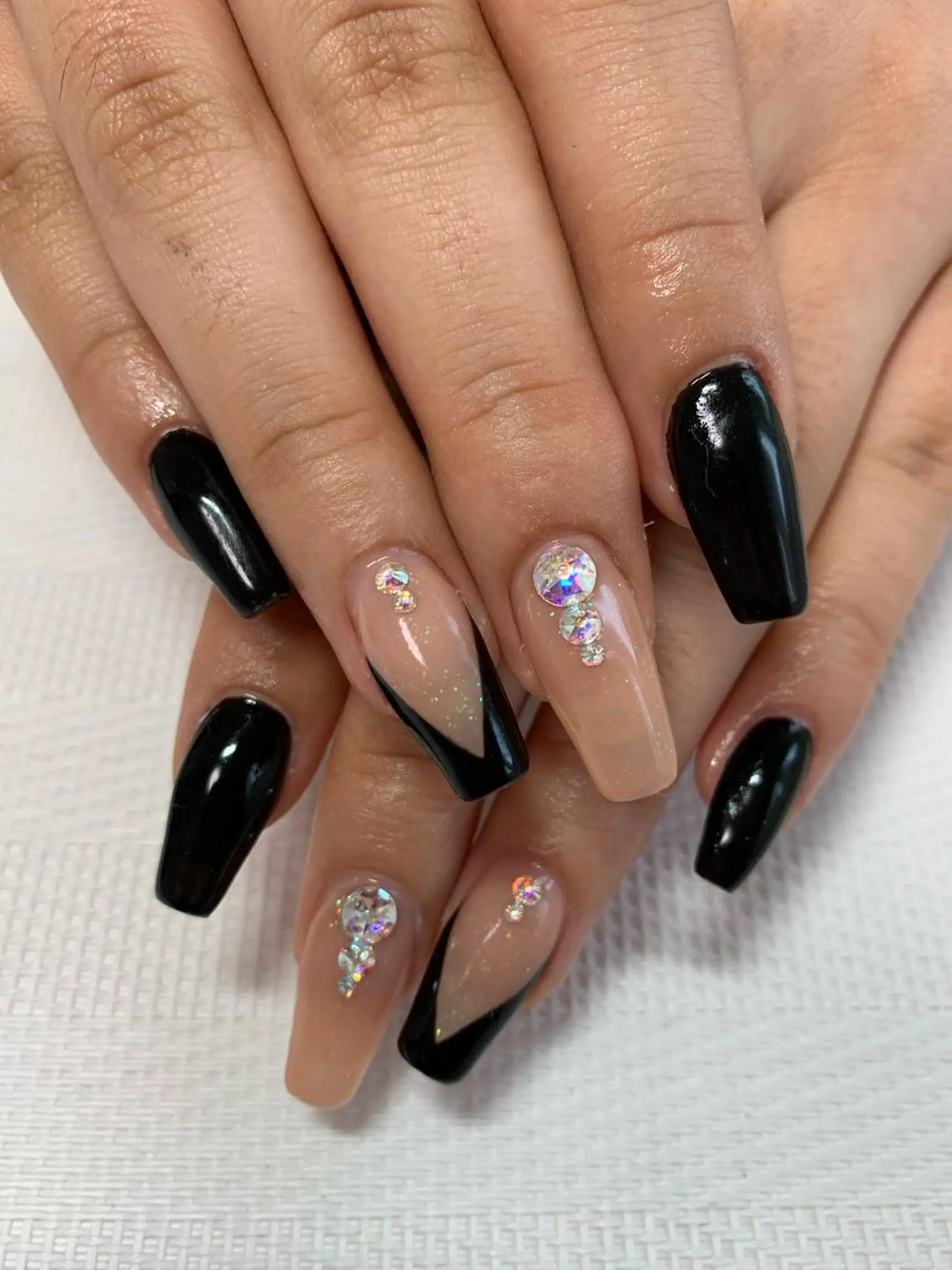 カラー ハンドネイル rukianail 新里のネイルデザイン