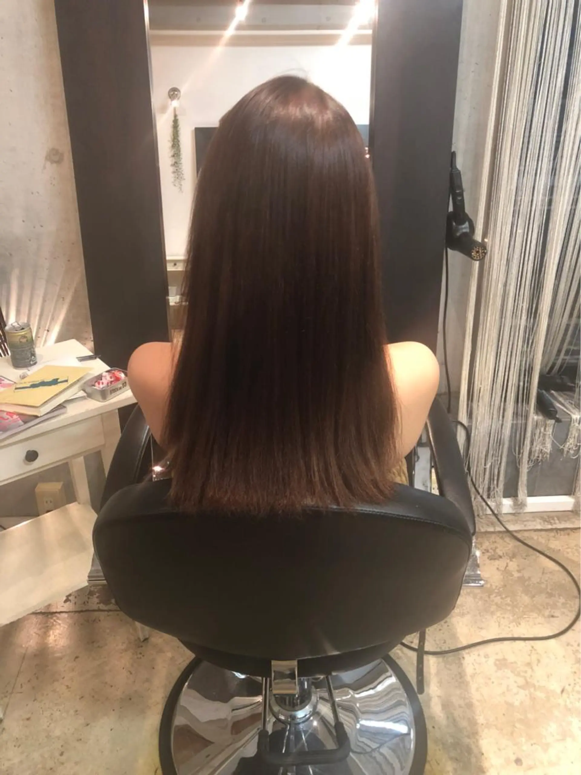 ロング カラー 髪質改善韓国レイヤー カット内田智大のヘアスタイル