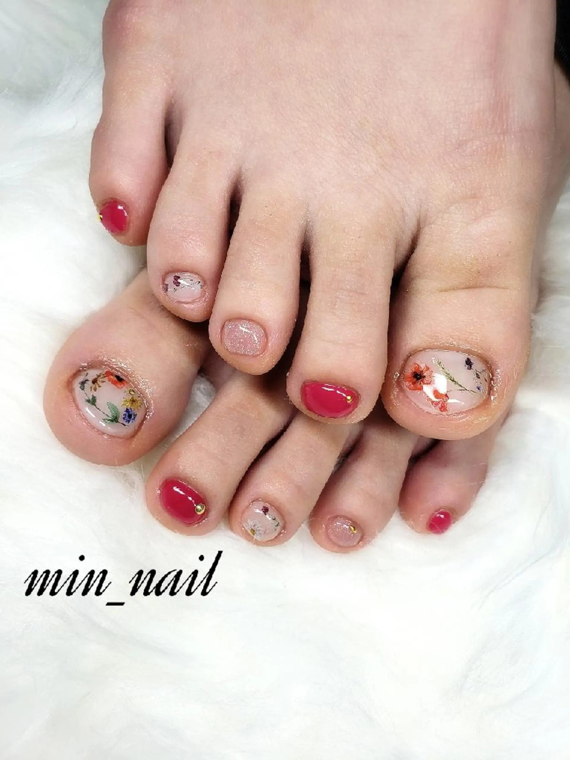 ネイル フットネイル プライベートサロン lienのネイルデザイン