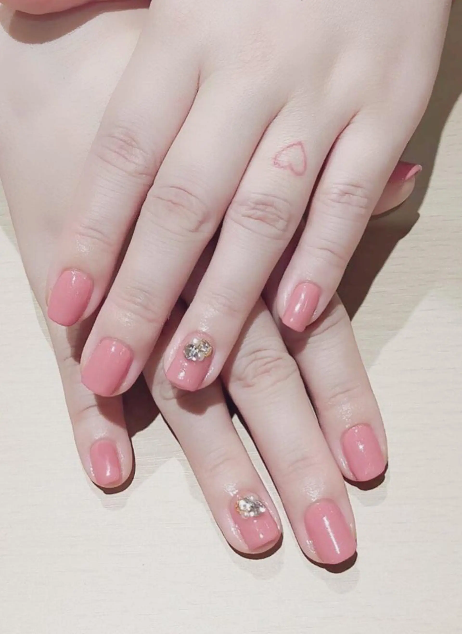 ネイル ワンカラーネイル ピンク Nyanco Nailのネイルデザイン