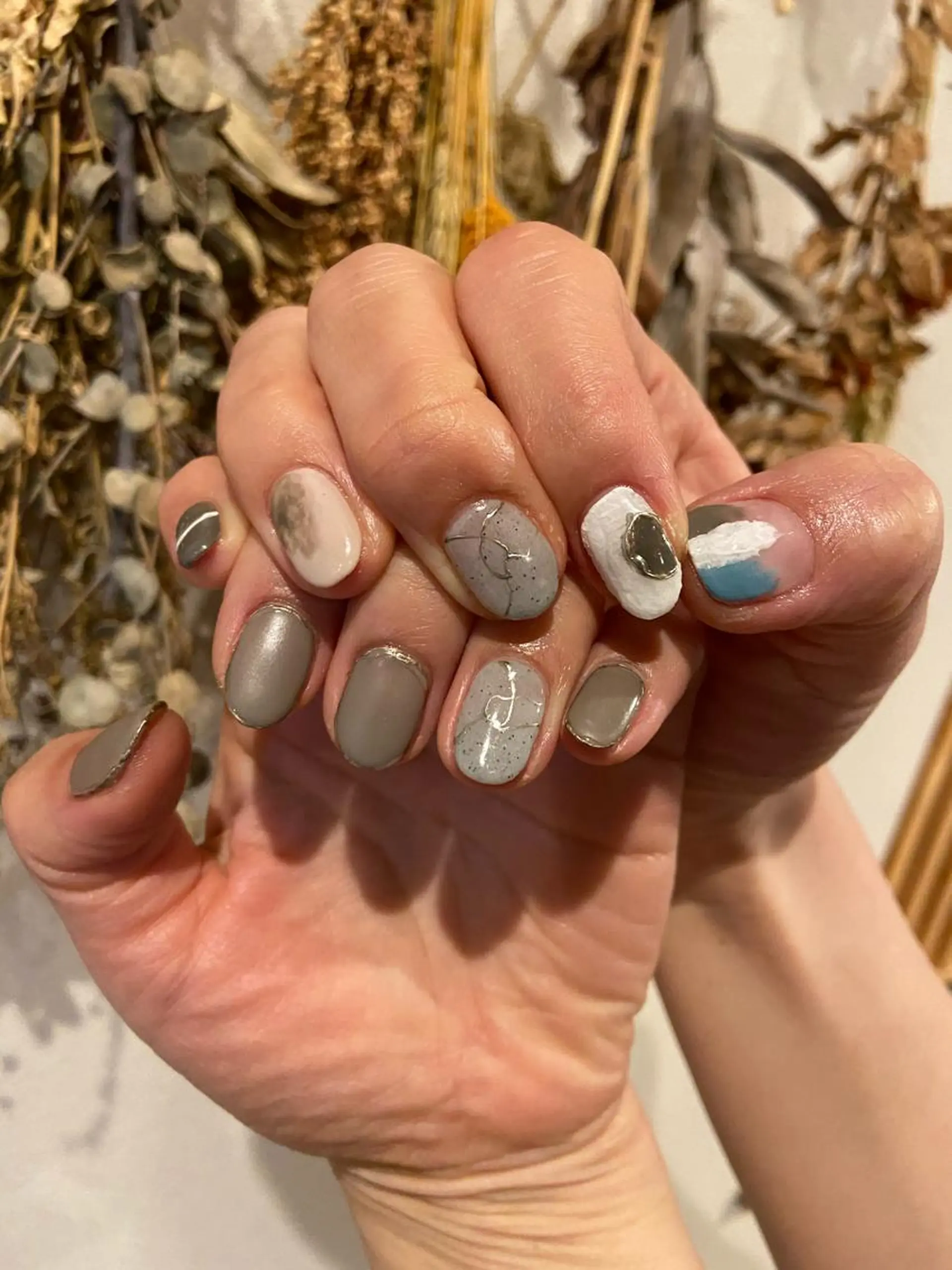 ネイル アートネイル マットネイル ニュアンスネイル . unffのネイルデザイン