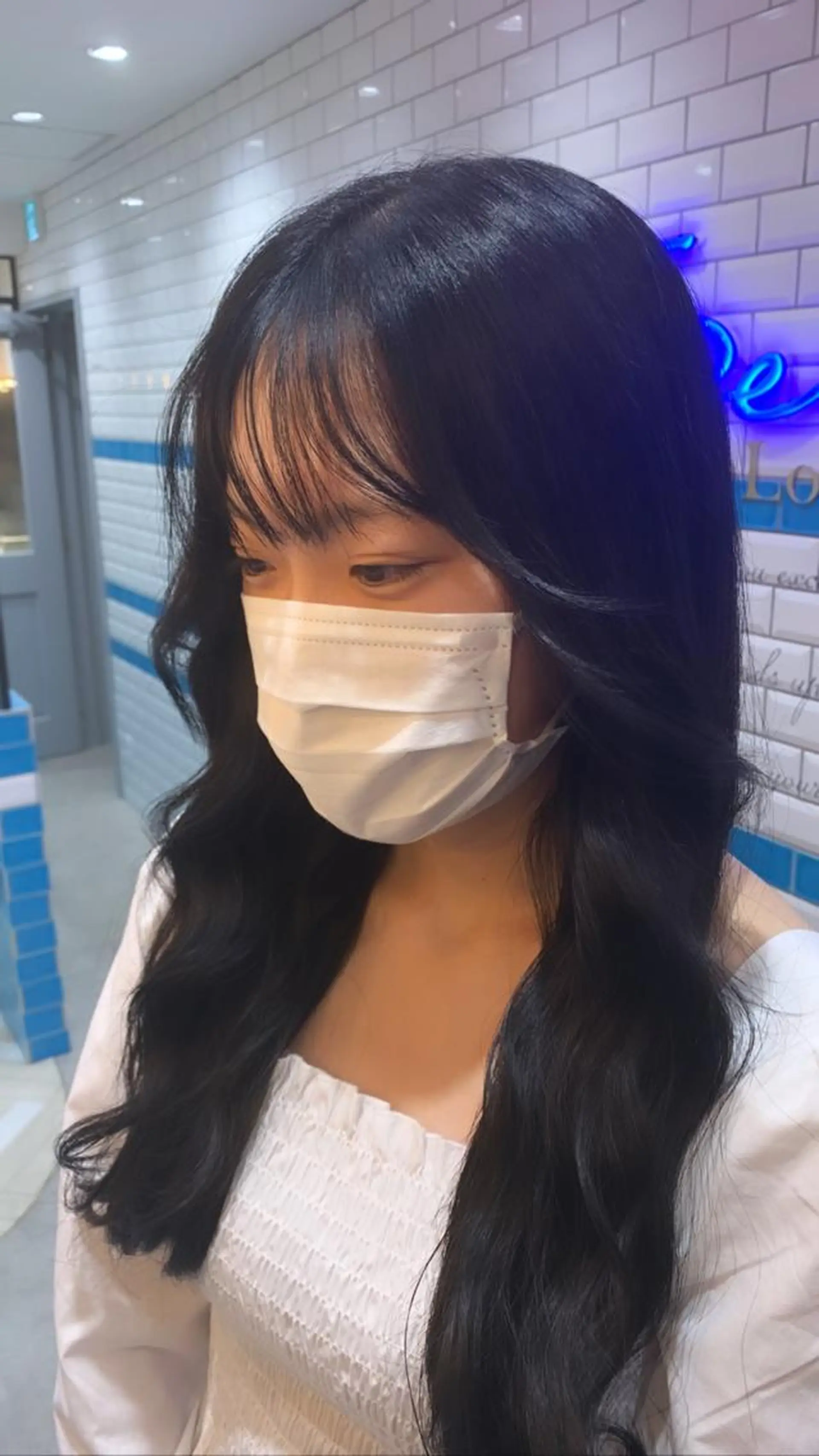 ロング カラー 韓国風ヘア 新宿/韓国レイヤー 髪質改善カラー/角所のヘアスタイル