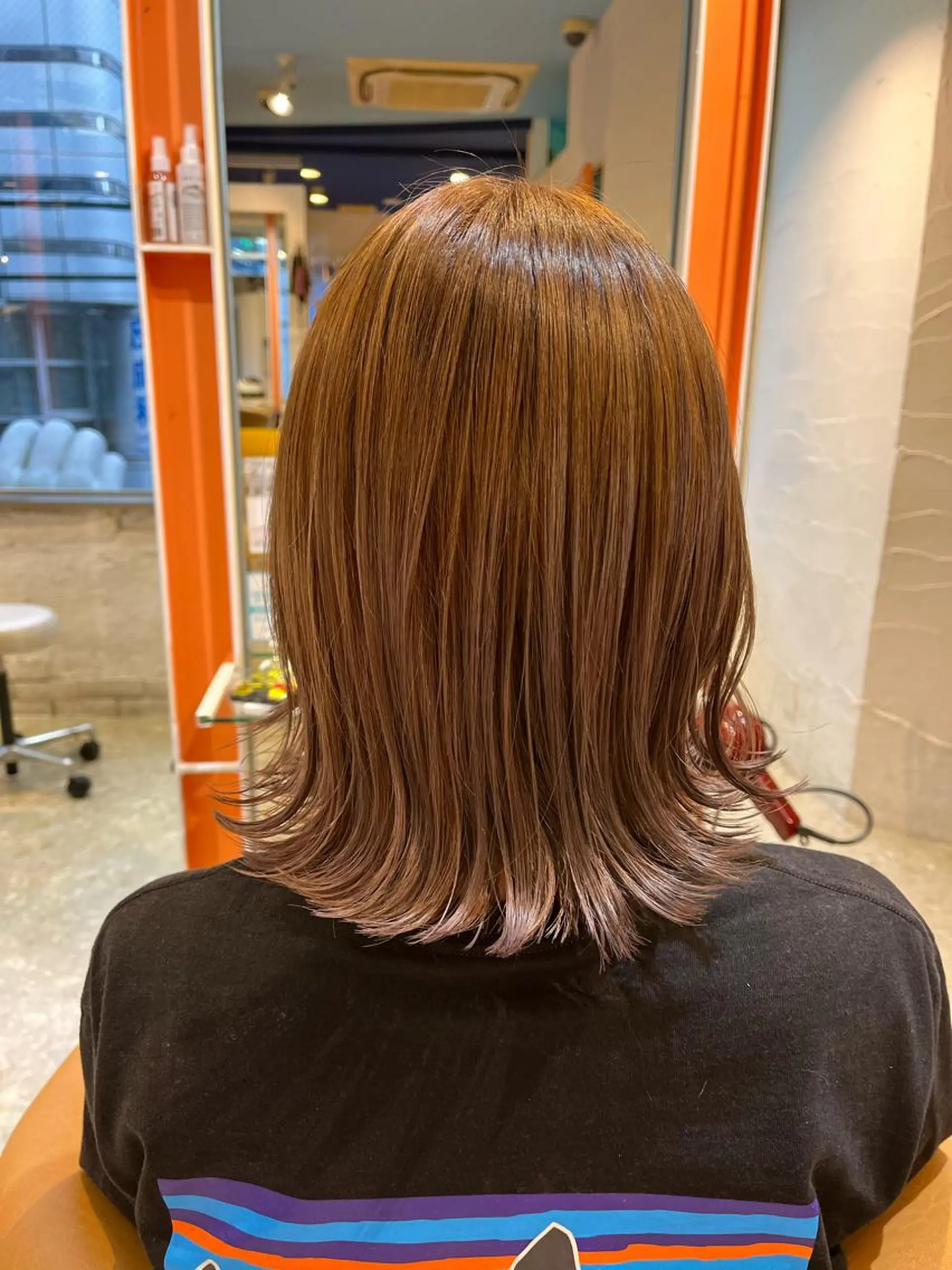 ミディアム カラー カット ヘアカラー トリートメント ヘッドスパ うしだ かおるのヘアスタイル