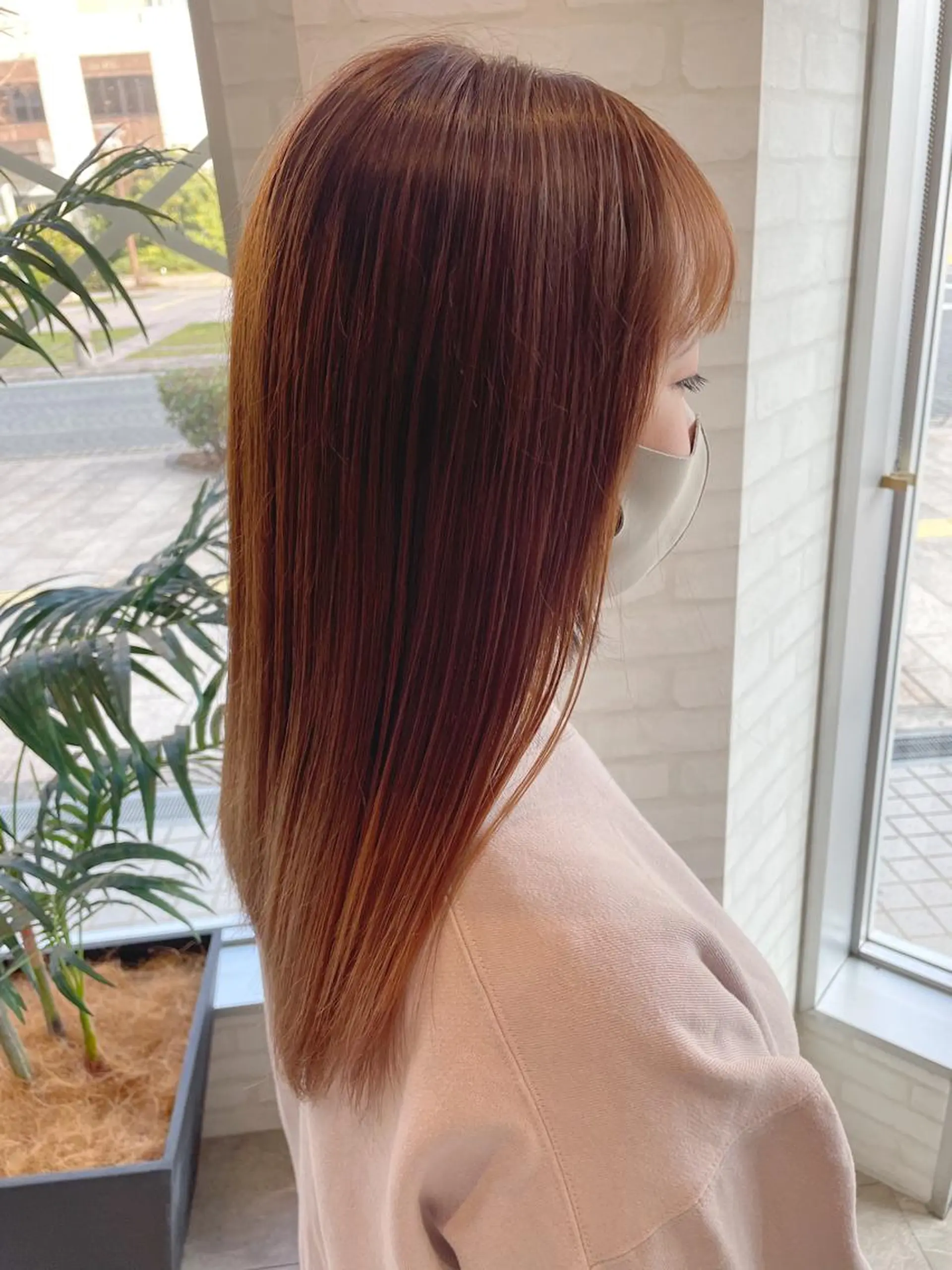 セミロング カラー ケアブリーチ /髪質 改善/古橋圭史郎のヘアスタイル