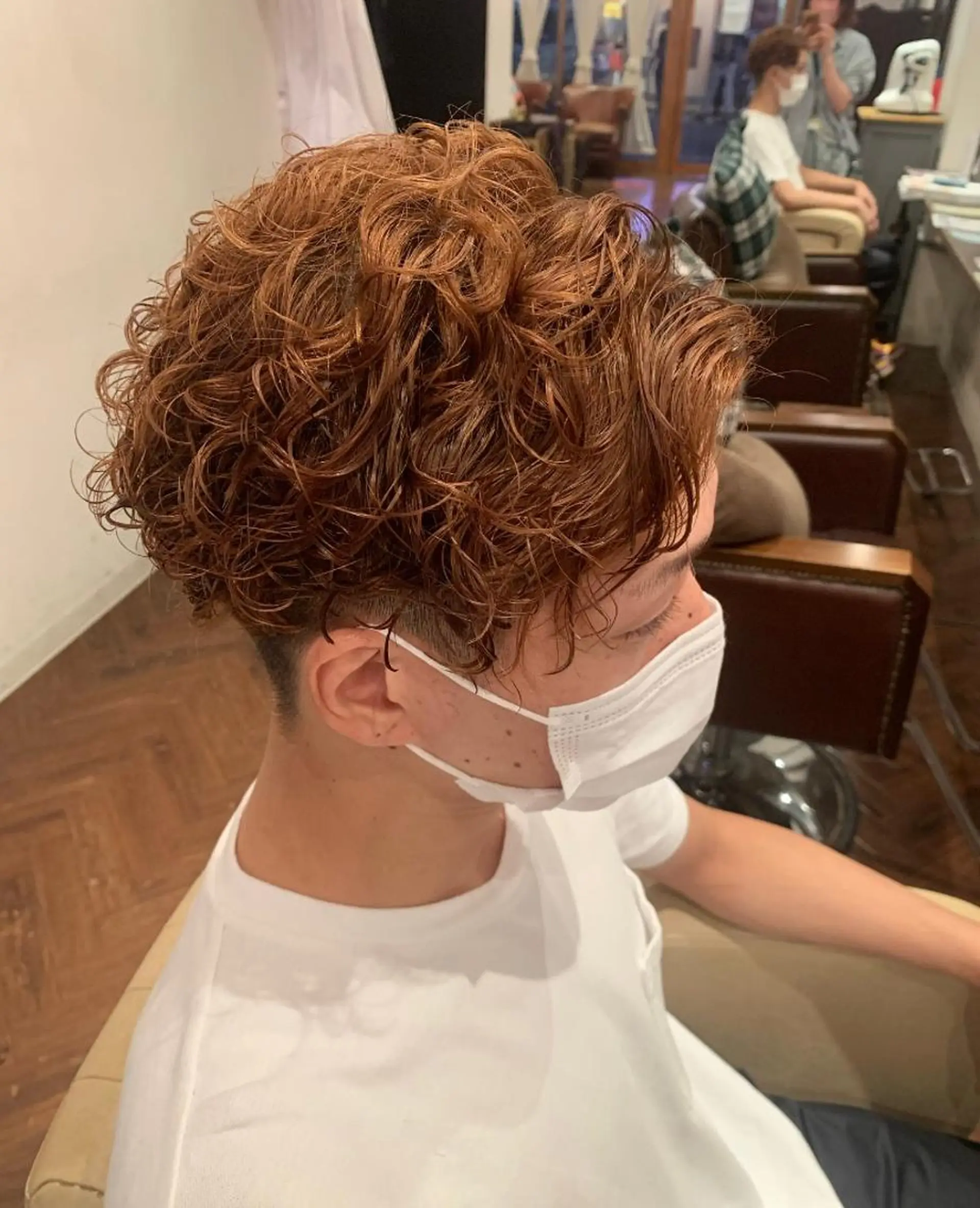 メンズ カット パーマ ゆうき あすかのヘアスタイル