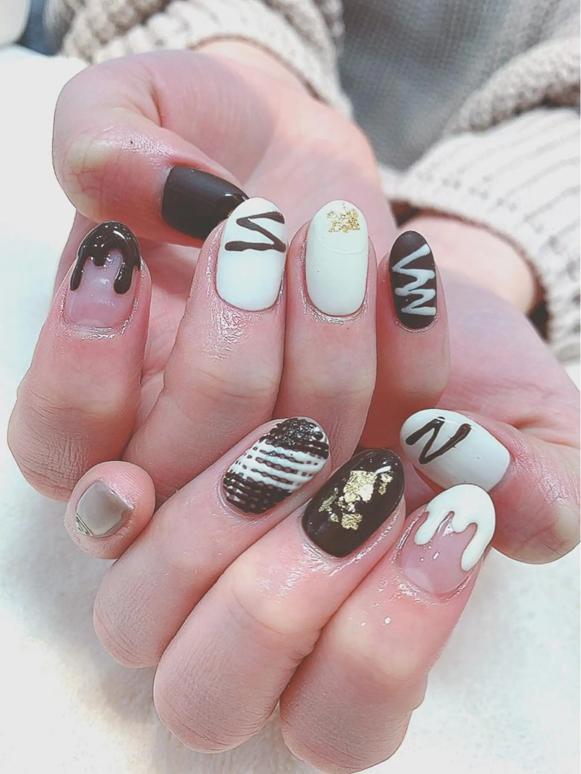 カラー パーマ ヘアアレンジ メンズ キッズ ネイル マツエク・マツパ feey ⁑erinaのネイルデザイン