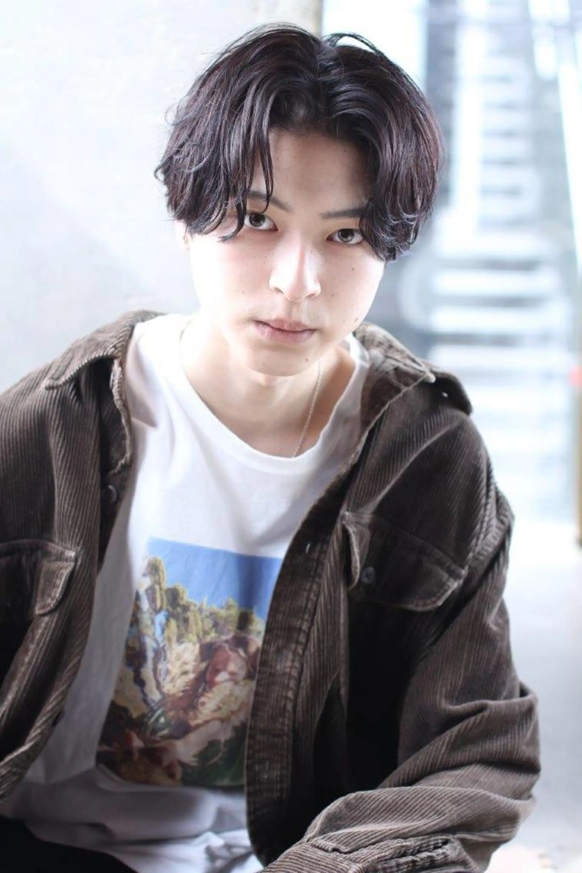 パーマ メンズ センターパート メンズパーマ ニュアンスパーマ カット パーマ トリートメント ヘアセット 【メンズ特化】 ムネカタ アキトのヘアスタイル