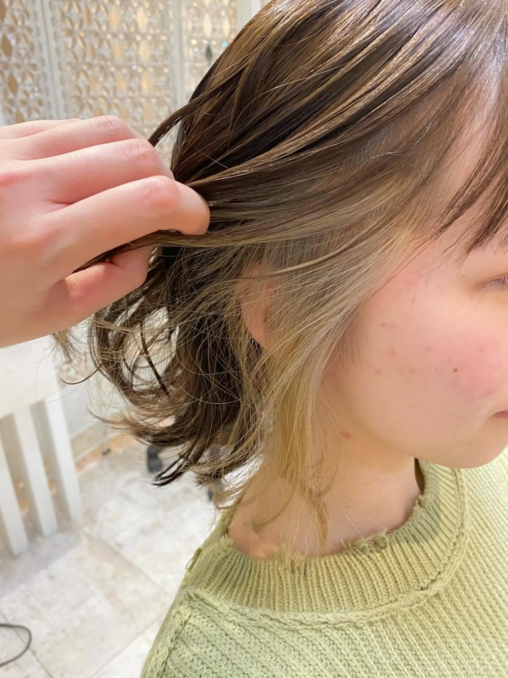ミディアム カラー ヘアアレンジ Design Color🐰アユミのヘアスタイル