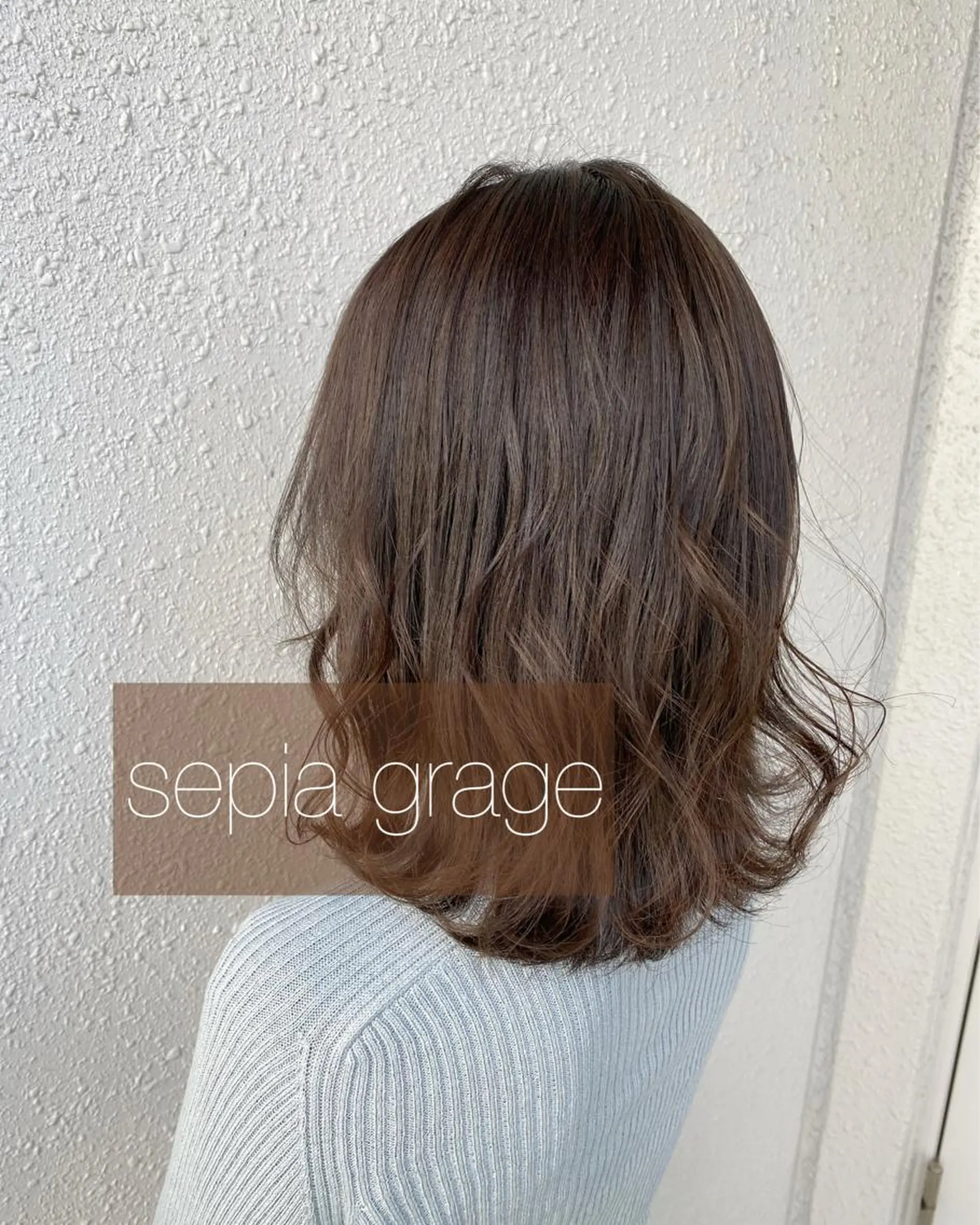 ミディアム カラー 後藤紗英/髪質改善 /オリーブベージュのヘアスタイル