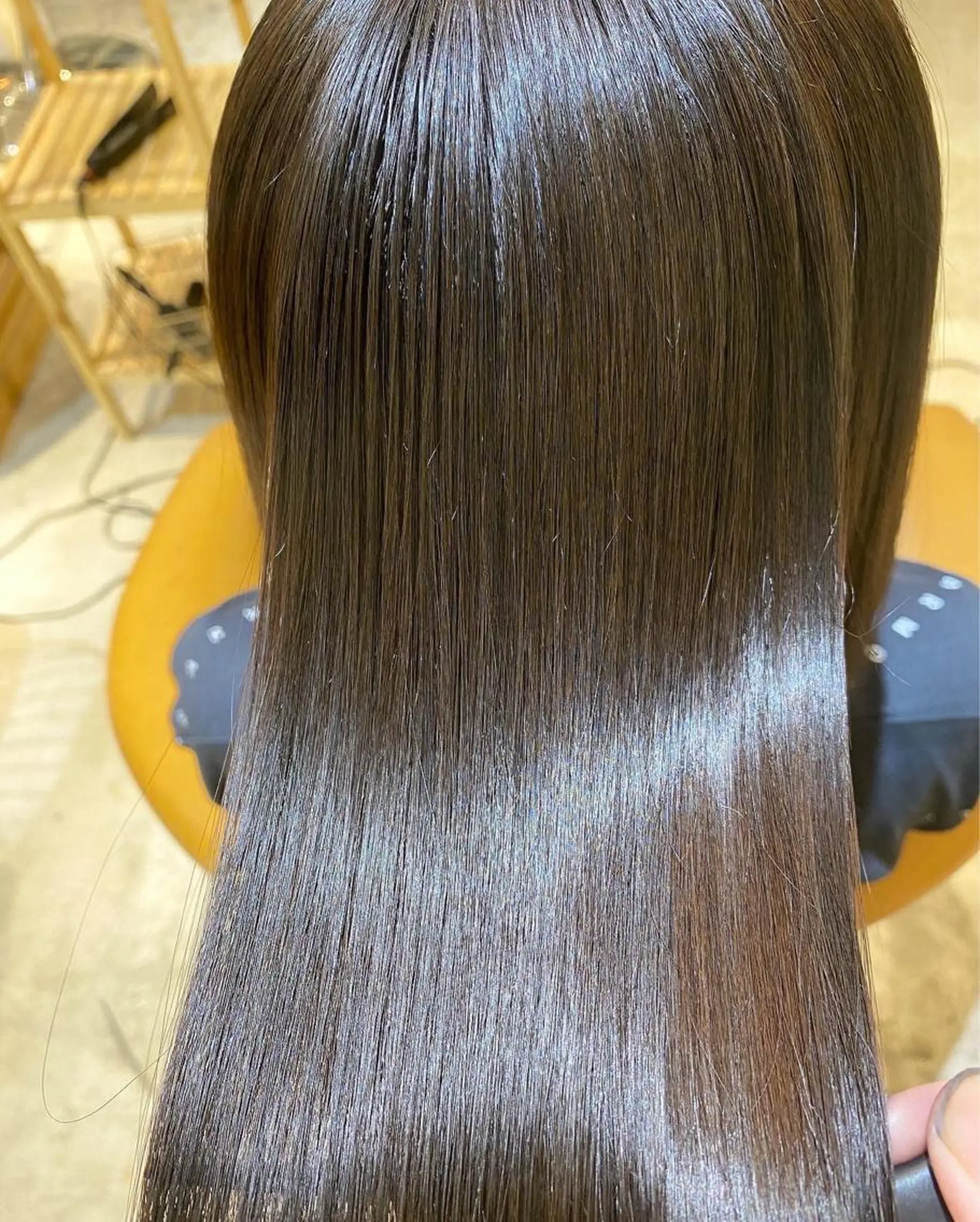 セミロング カラー 髪質改善 トリートメント 酸熱トリートメント 縮毛矯正/髪質改善 表参道/千田大地のヘアスタイル