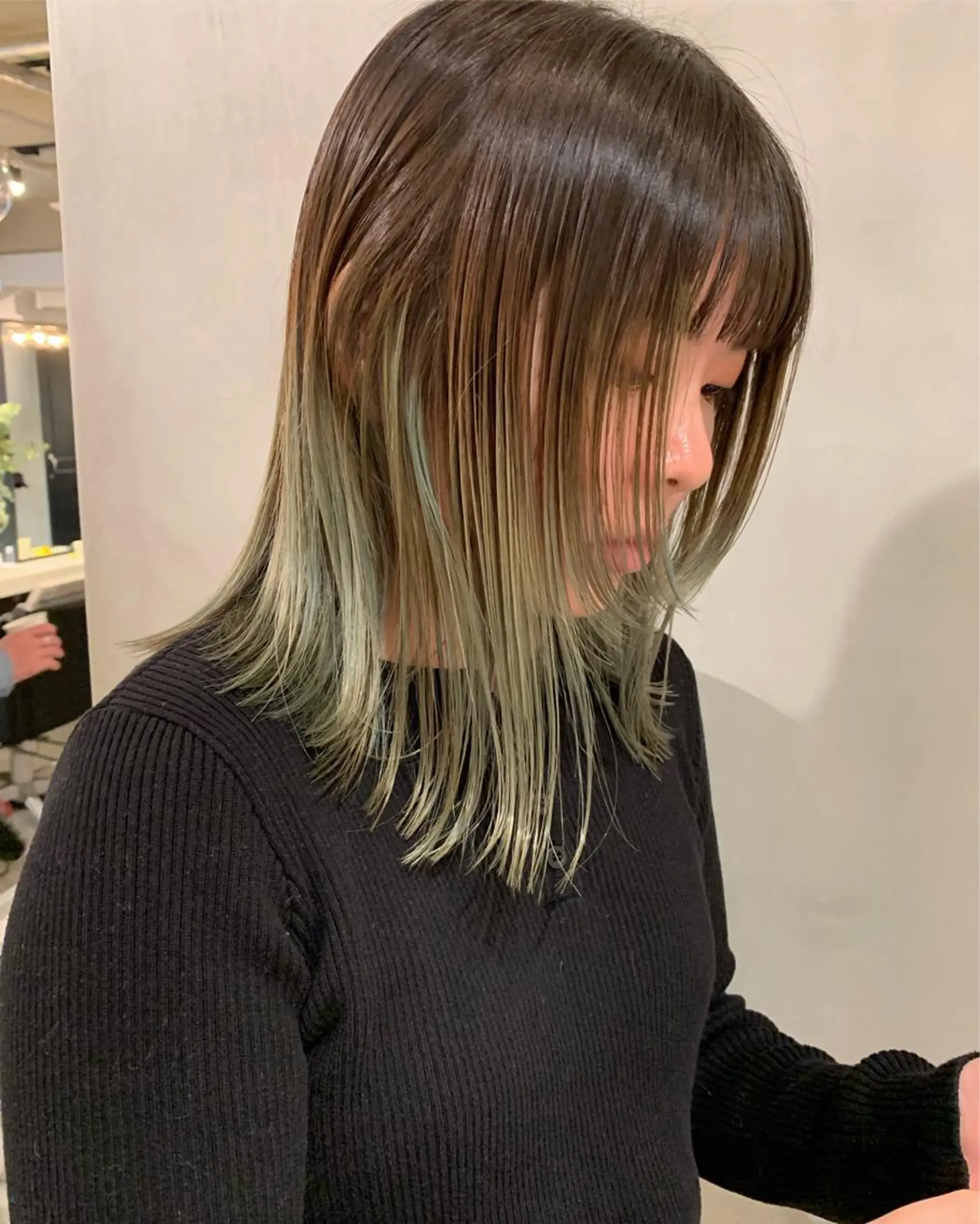 セミロング カラー ヘアカラー トリートメント アンニュイヘア🪽 ayumiのヘアスタイル