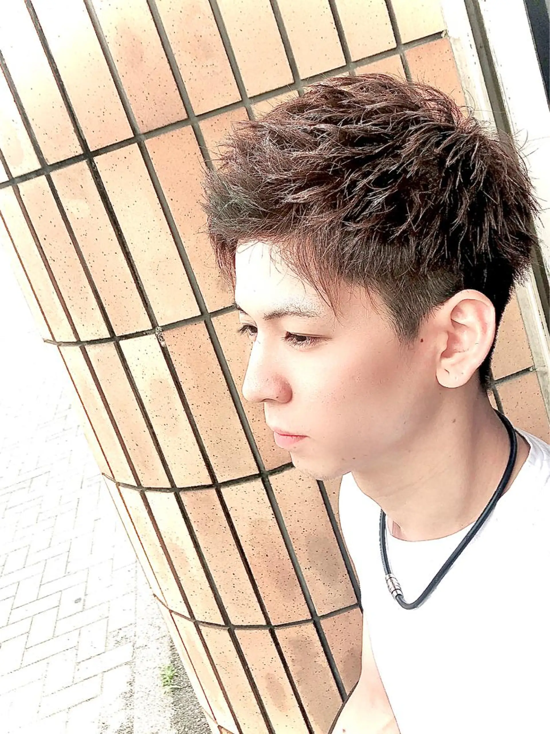 ショート ヘアアレンジ メンズ アップバング ✨最強美容師✨ 💙にっしー西村💙のヘアスタイル