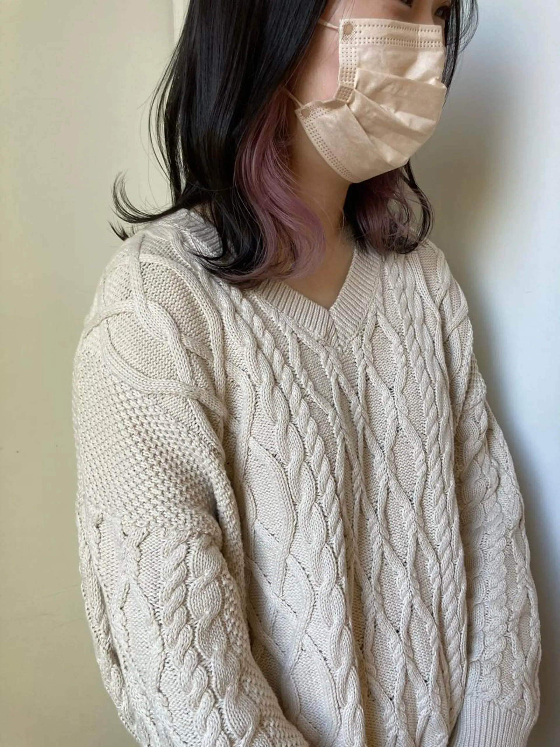 ミディアム カラー ピンクカラー 小木曽智美 /ボブ/ショートのヘアスタイル