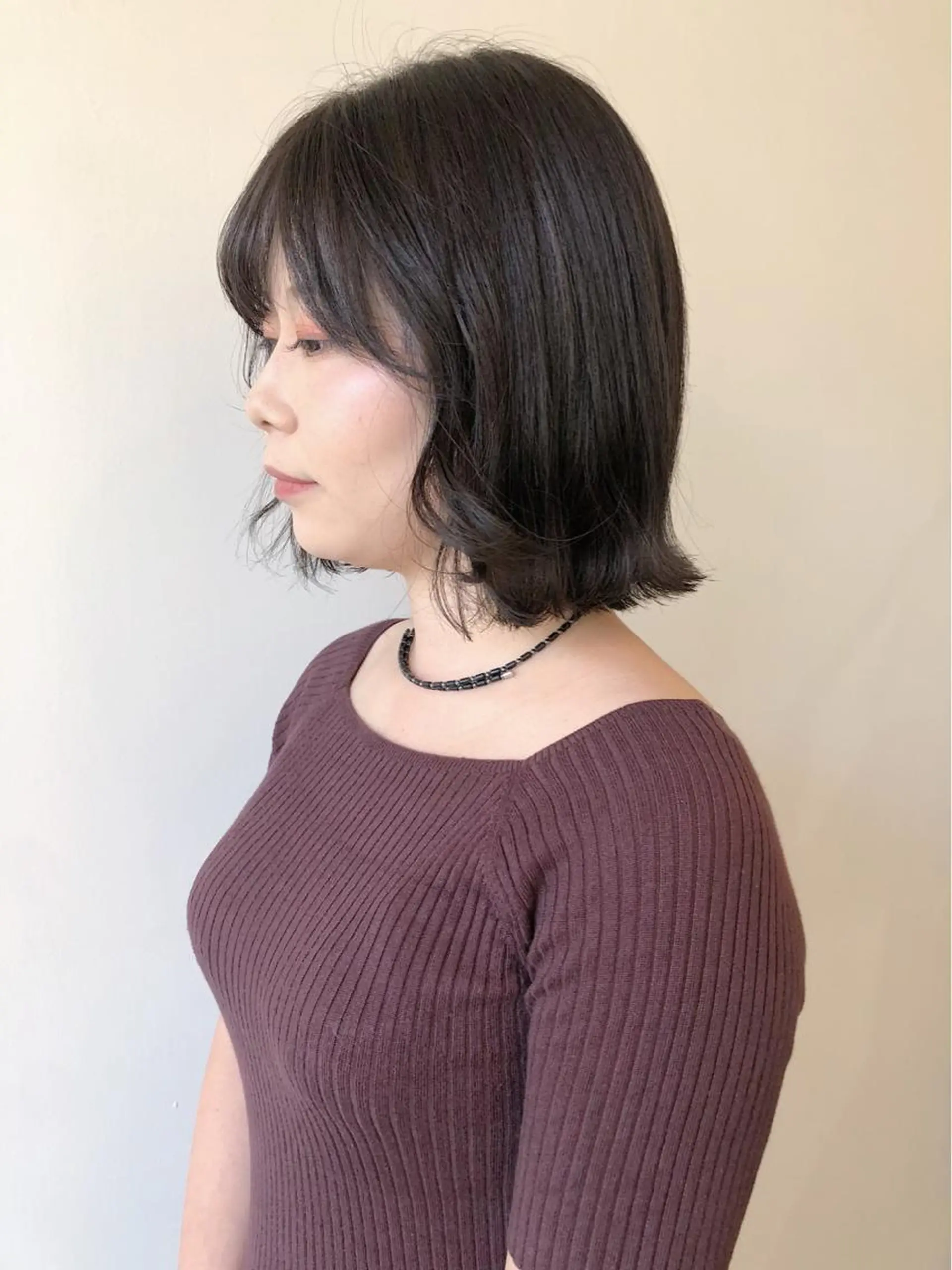 ミディアム カラー 安藤 佑衣のヘアスタイル