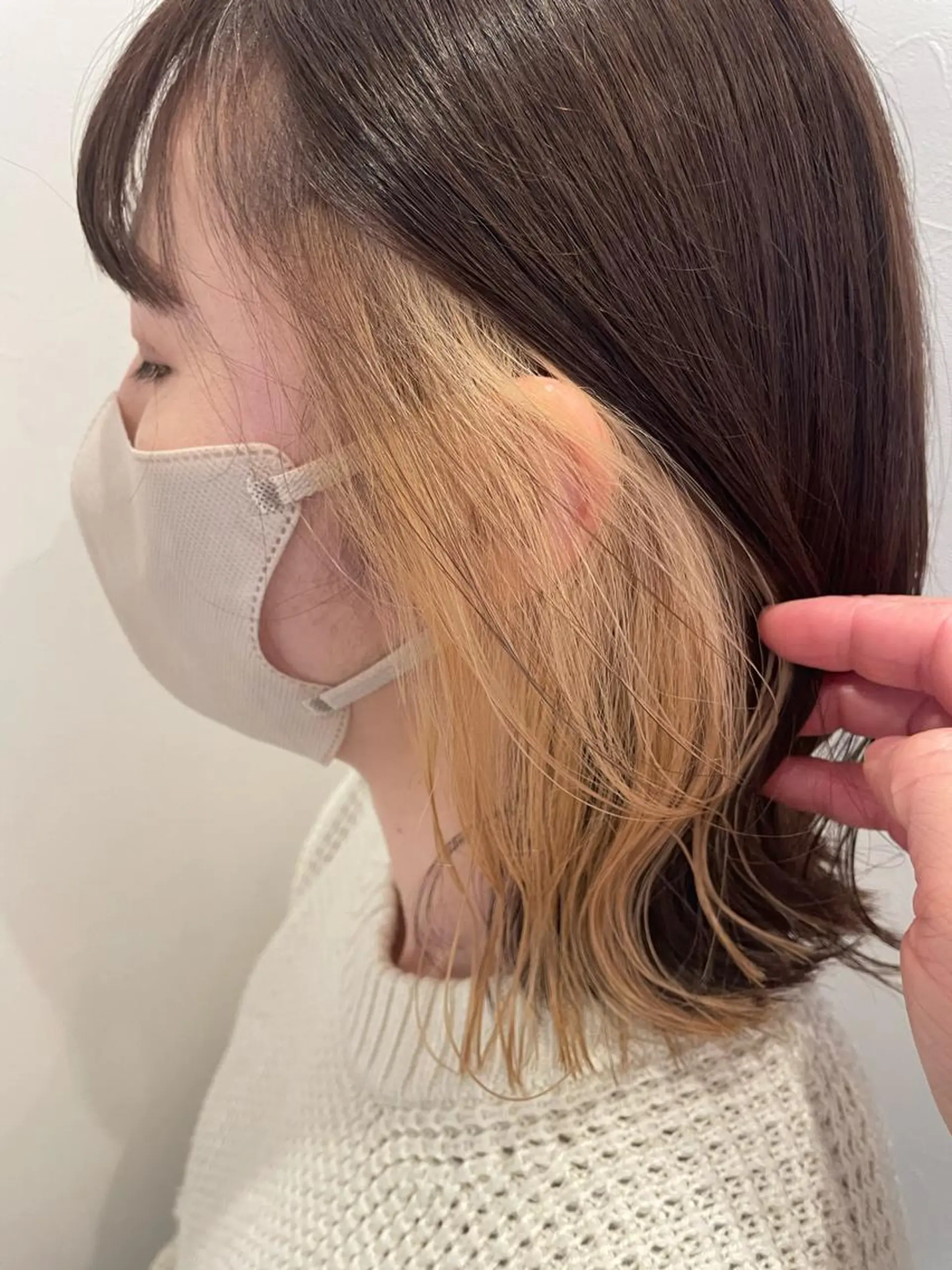 ミディアム カット ヘアカラー 古澤 あかねのヘアスタイル