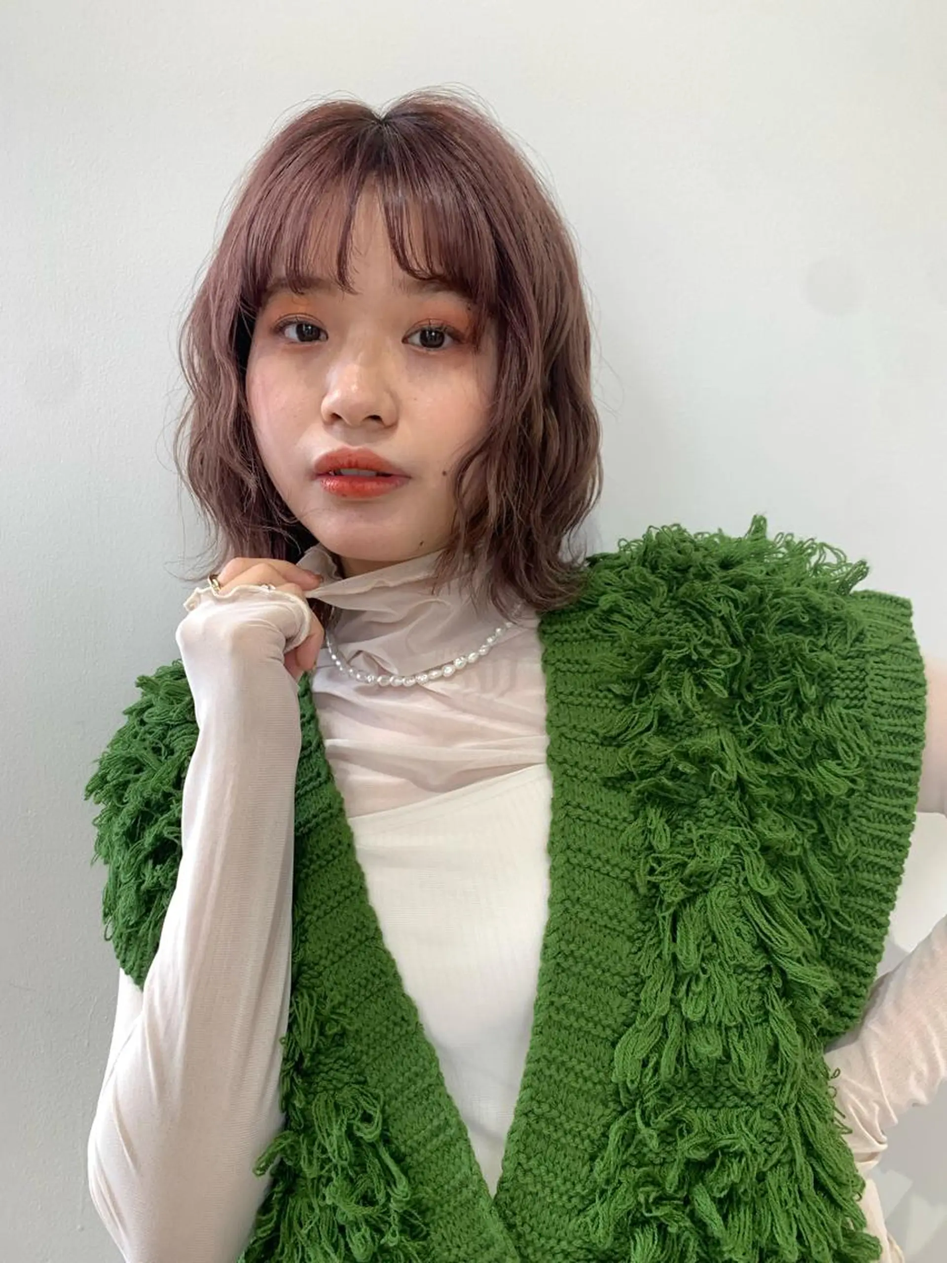 ミディアム カラー 福吉 雛乃のヘアスタイル