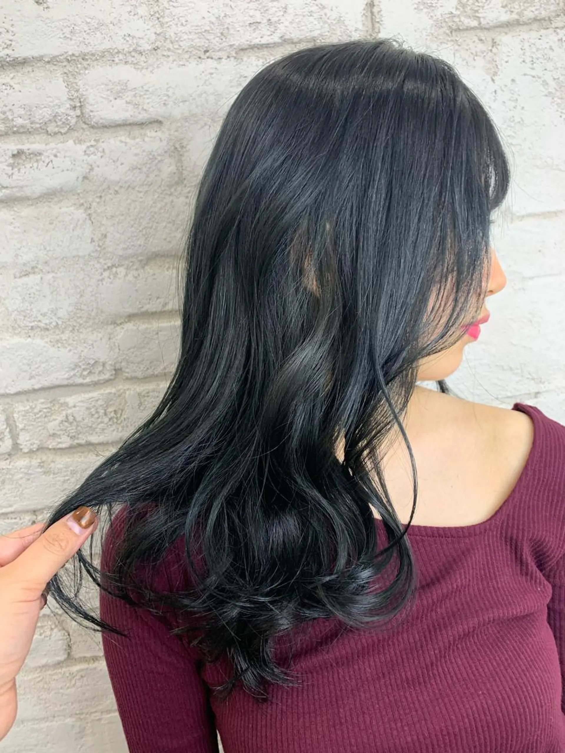 セミロング 韓国ヘア✨グレージュ カラーasamiのヘアスタイル