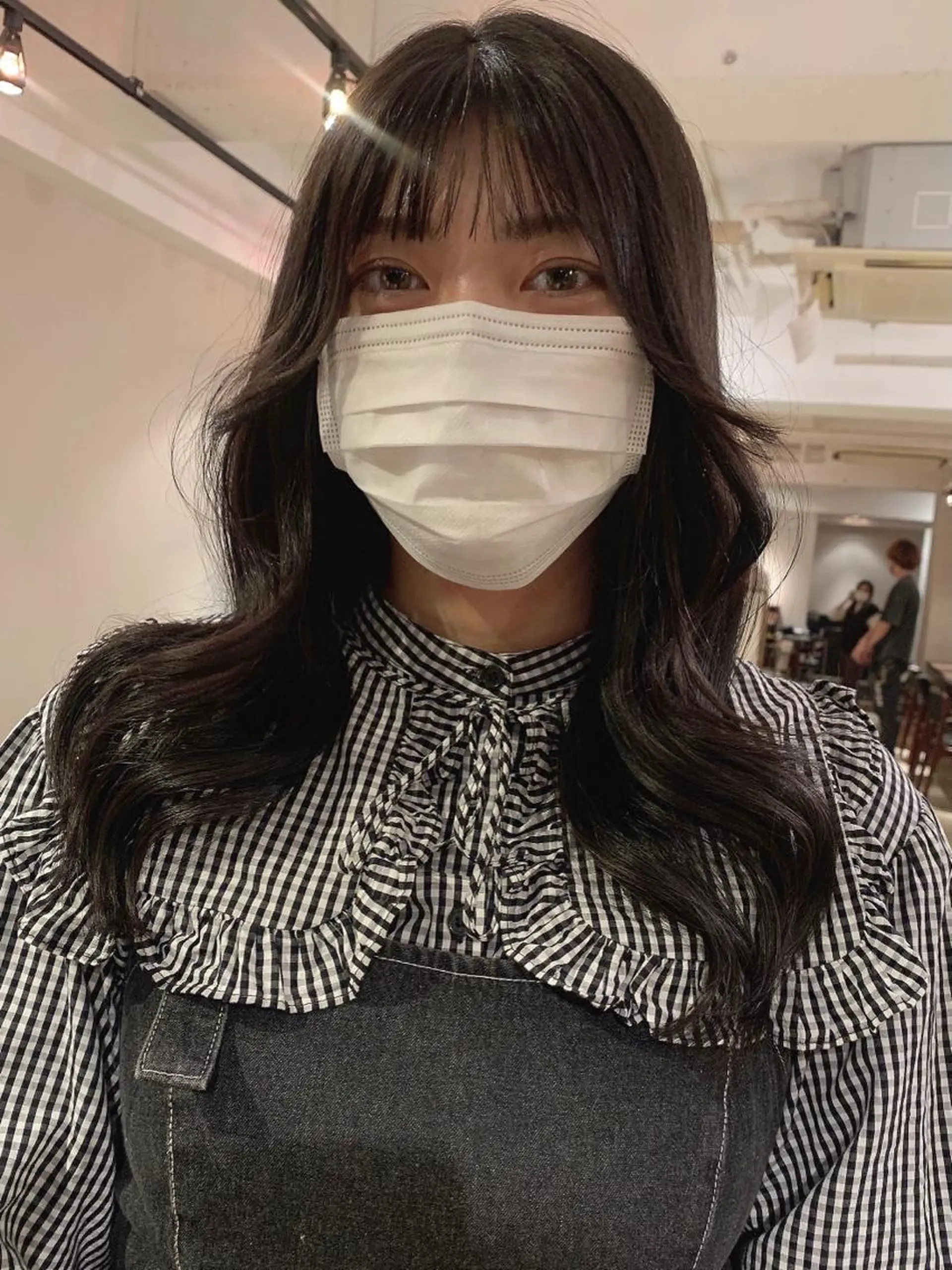 ロング カラー カット ヘアカラー トリートメント ヘッドスパ 透明感/オリーブ/ グレージュ/YUKAのヘアスタイル