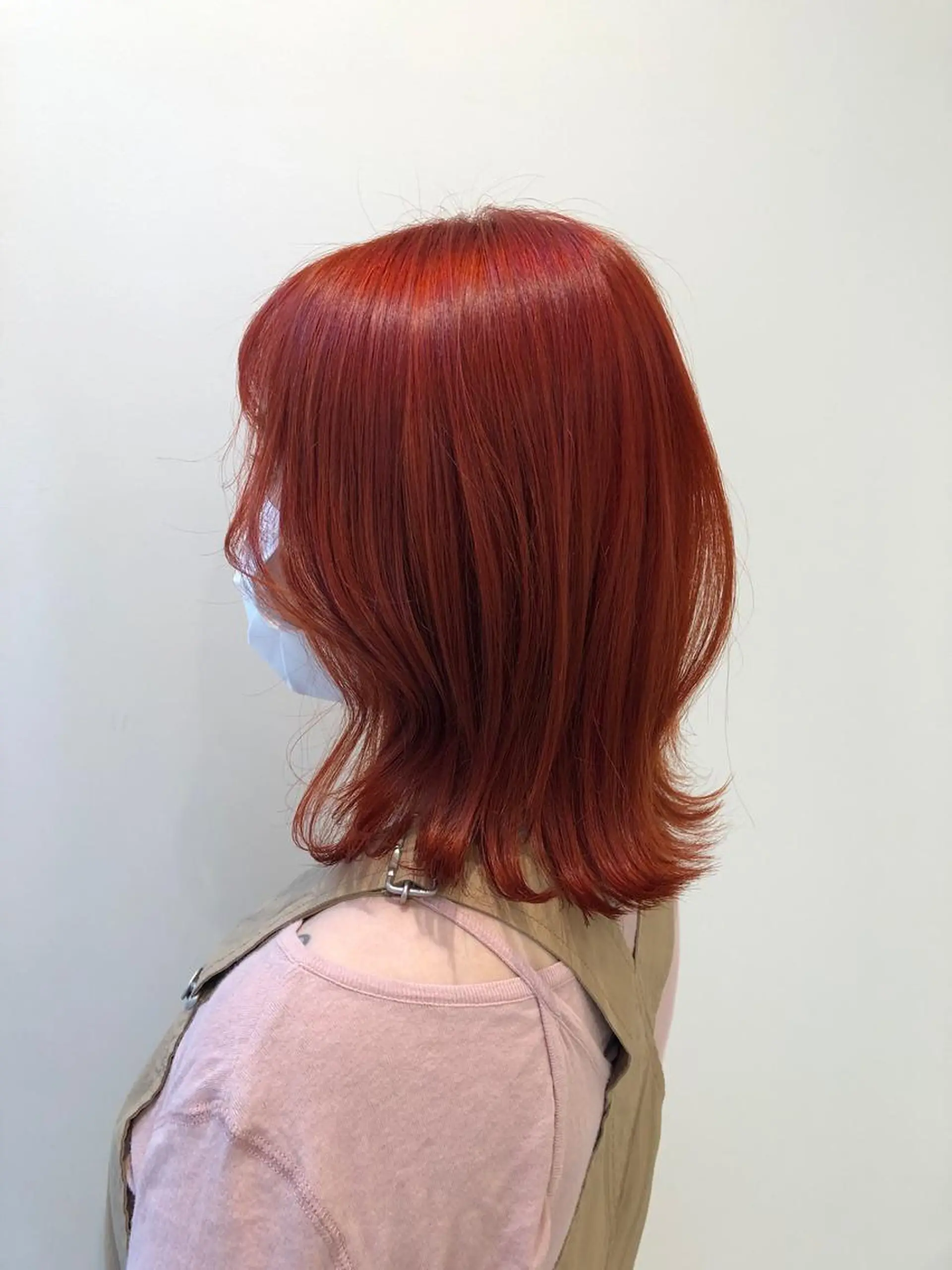 ミディアム カラー オレンジ レイヤー⭐️カラー ⭐️平川雅史のヘアスタイル