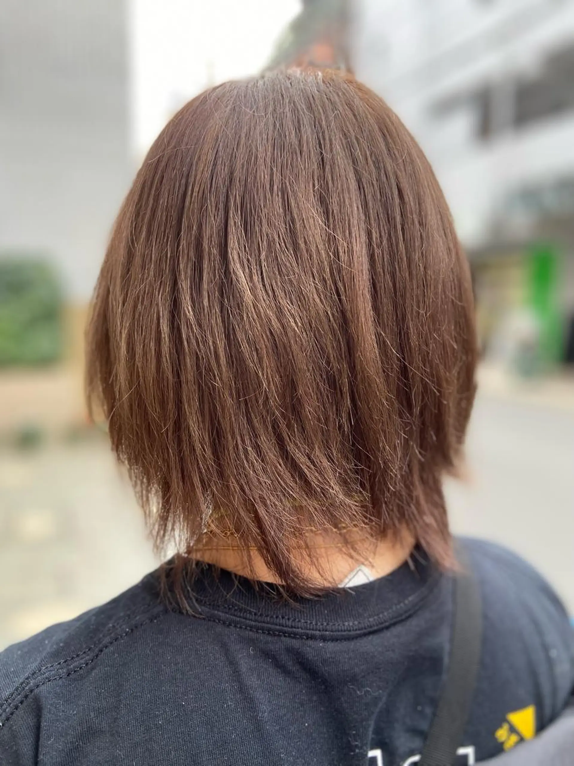 ミディアム カラー ベージュカラー 透明感カラー オレンジ オレンジベージュ ヘアカラー トリートメント 菊地 美憂のヘアスタイル